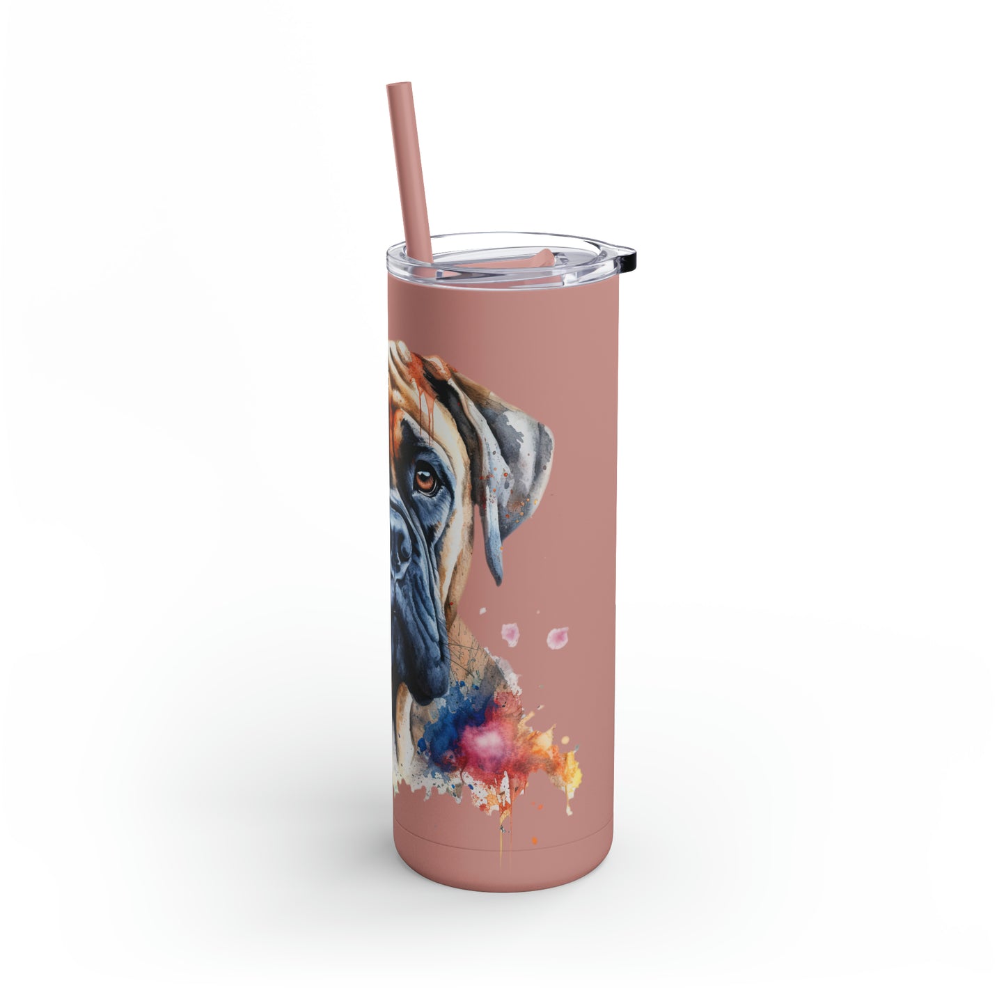 Bullmastiff 2 Maars Maker Skinny Matte Tumbler, 20oz