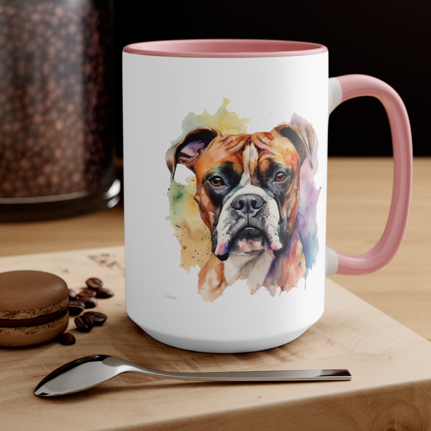 Boxer 2 Accent Mugs