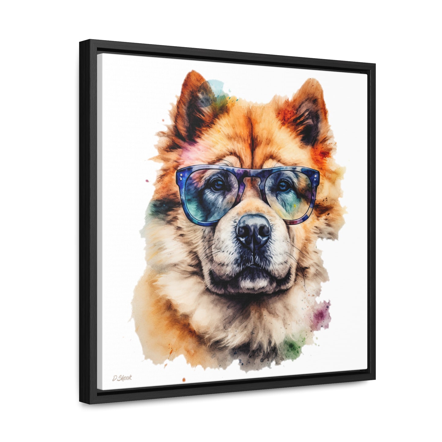 Chow Chow 5 Gallery Canvas Wraps, Square Frame