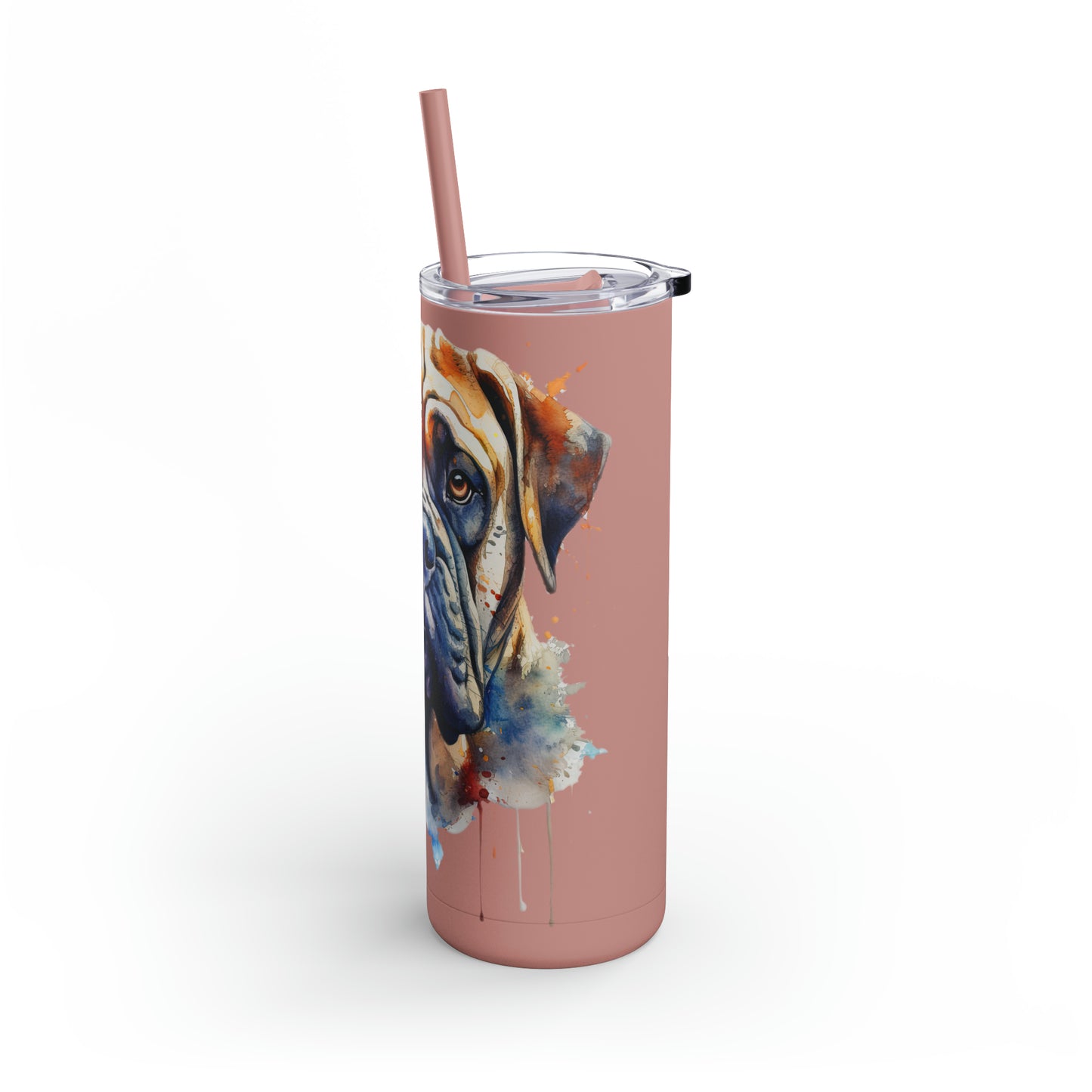Bullmastiff 3 Maars Maker Skinny Matte Tumbler, 20oz