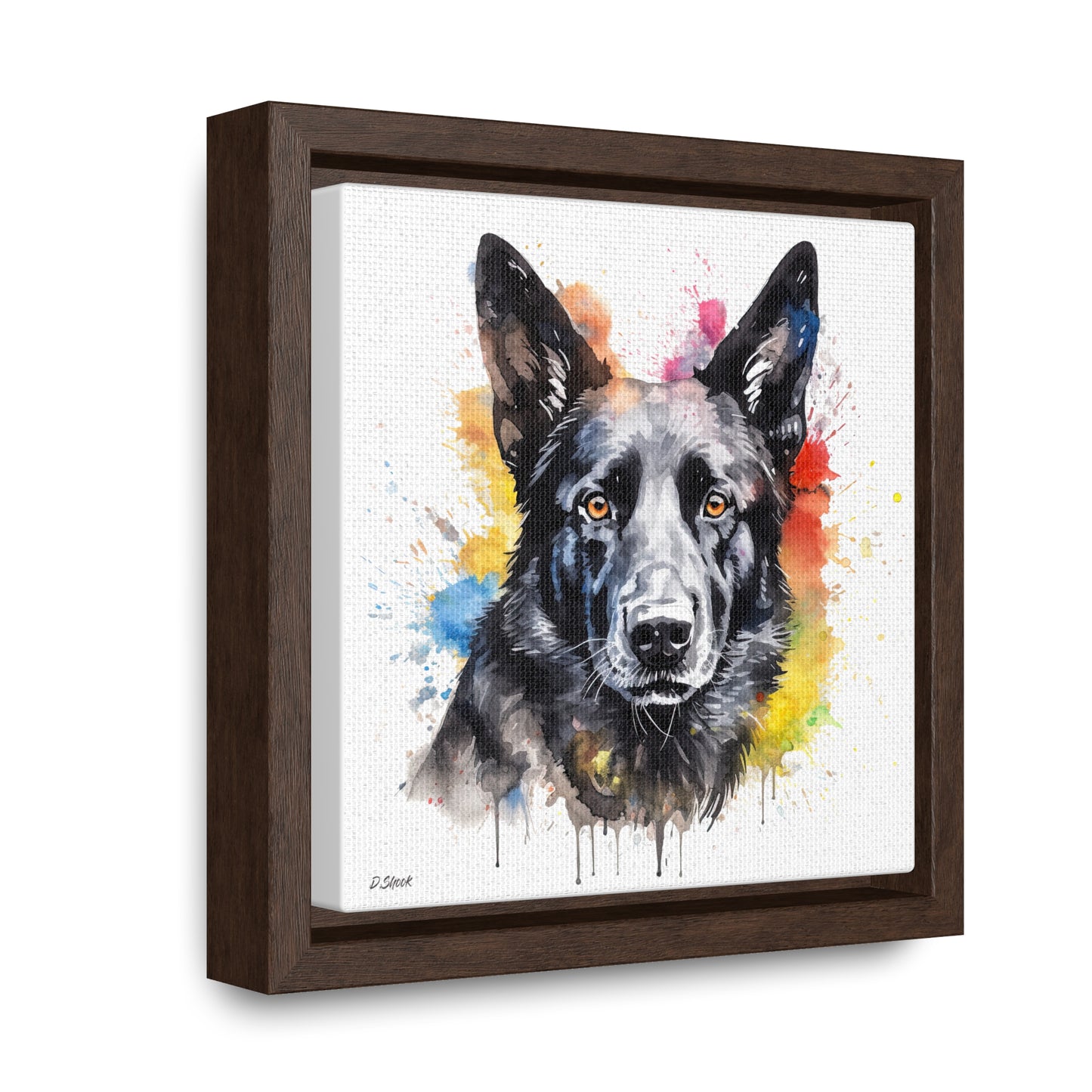 German Sheppard 21 Gallery Canvas Wraps, Square Frame