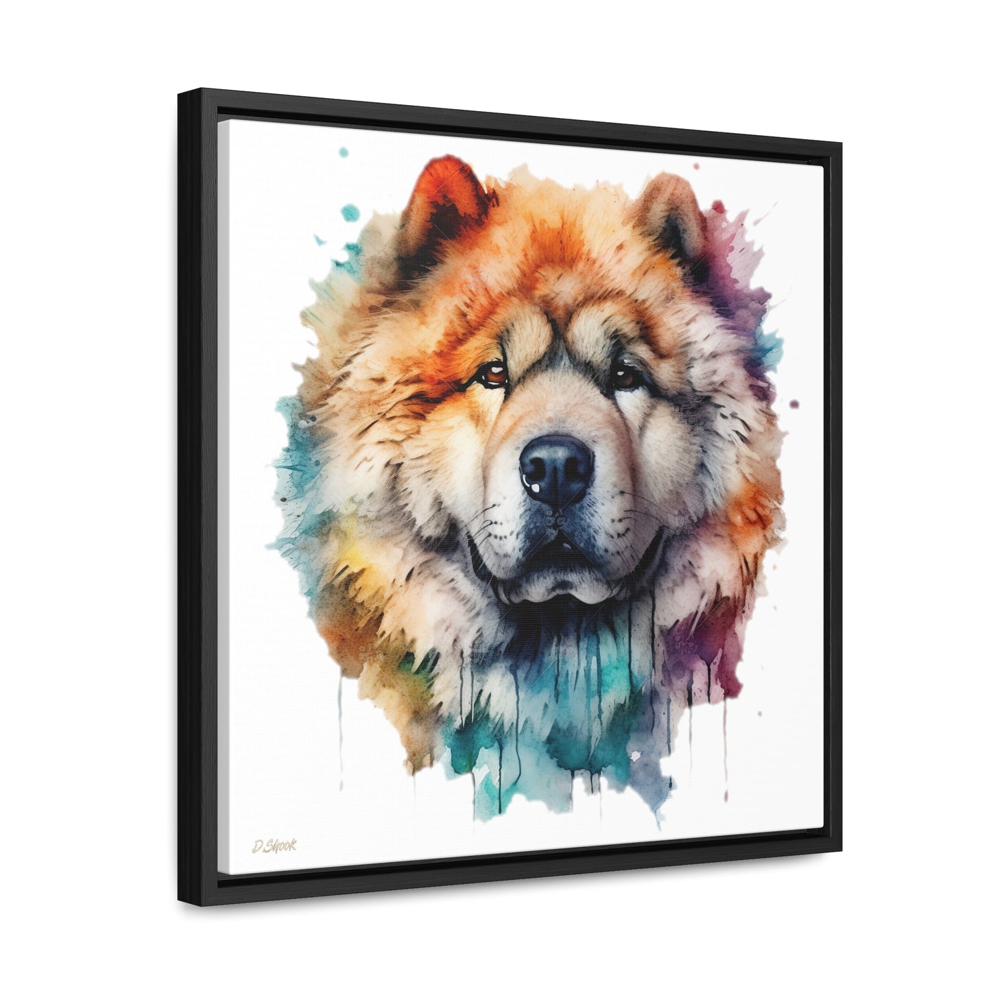 Chow Chow 3 Gallery Canvas Wraps, Square Frame