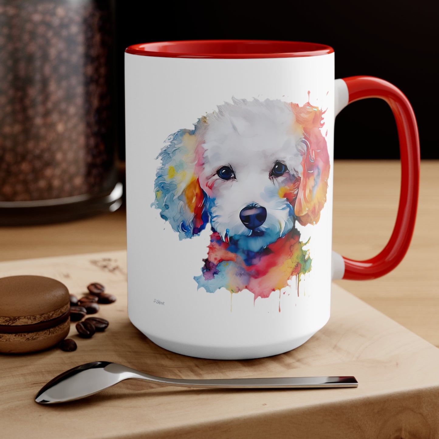 Poodle 8 Accent Mugs