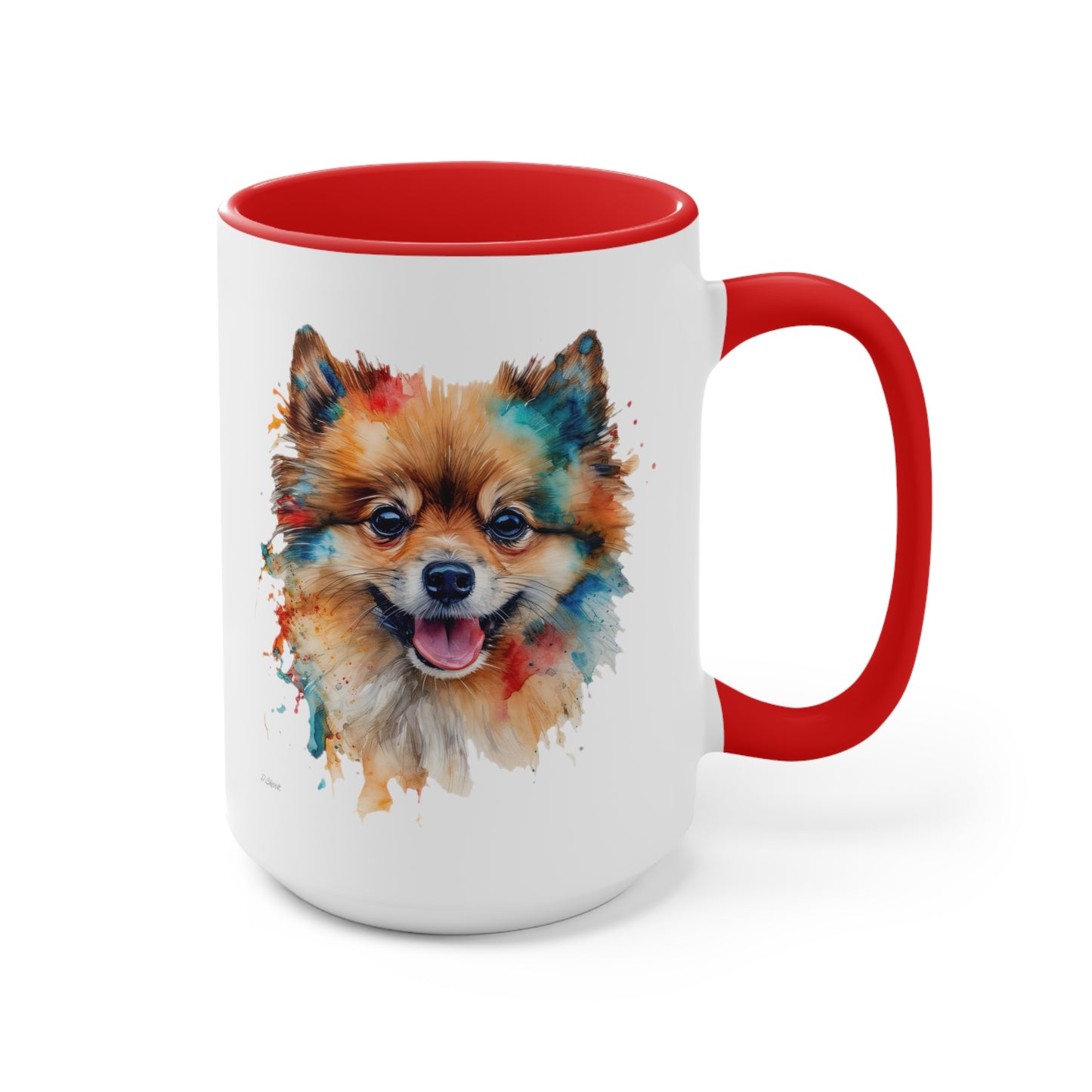 Pomeranian 3 Accent Mugs
