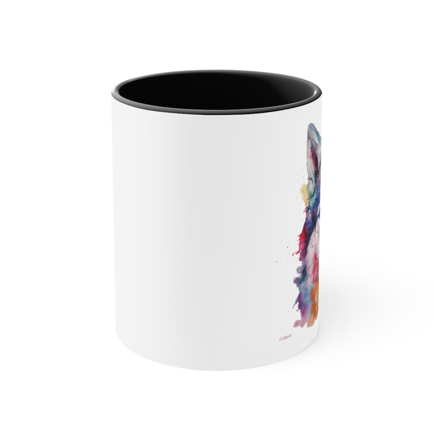 Siberian Husky 2 Accent Mugs