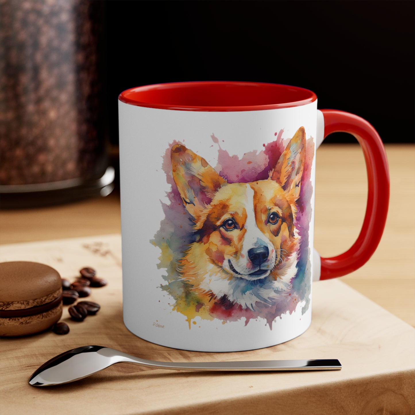Pembroke Welsh Corgi 1 Accent Mugs