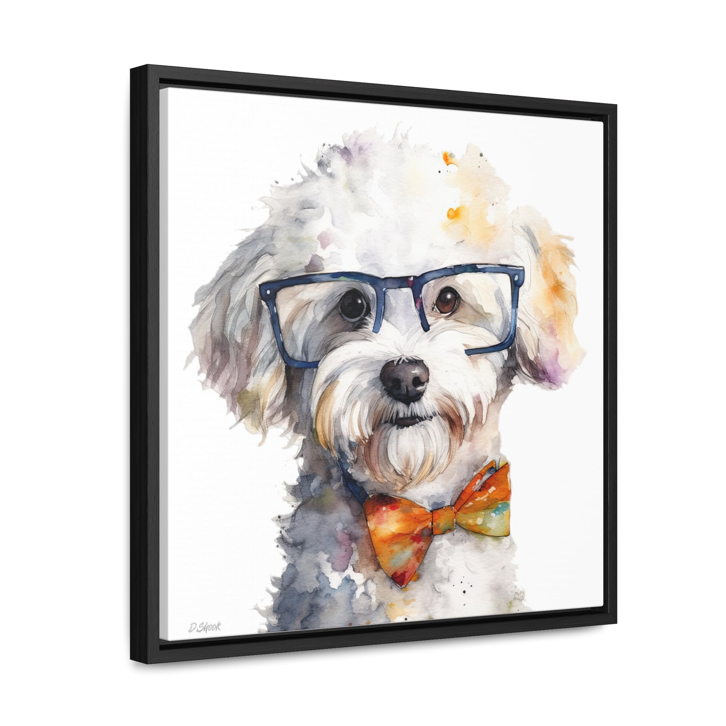 Bichon Frise 4 Gallery Canvas Wraps, Square Frame