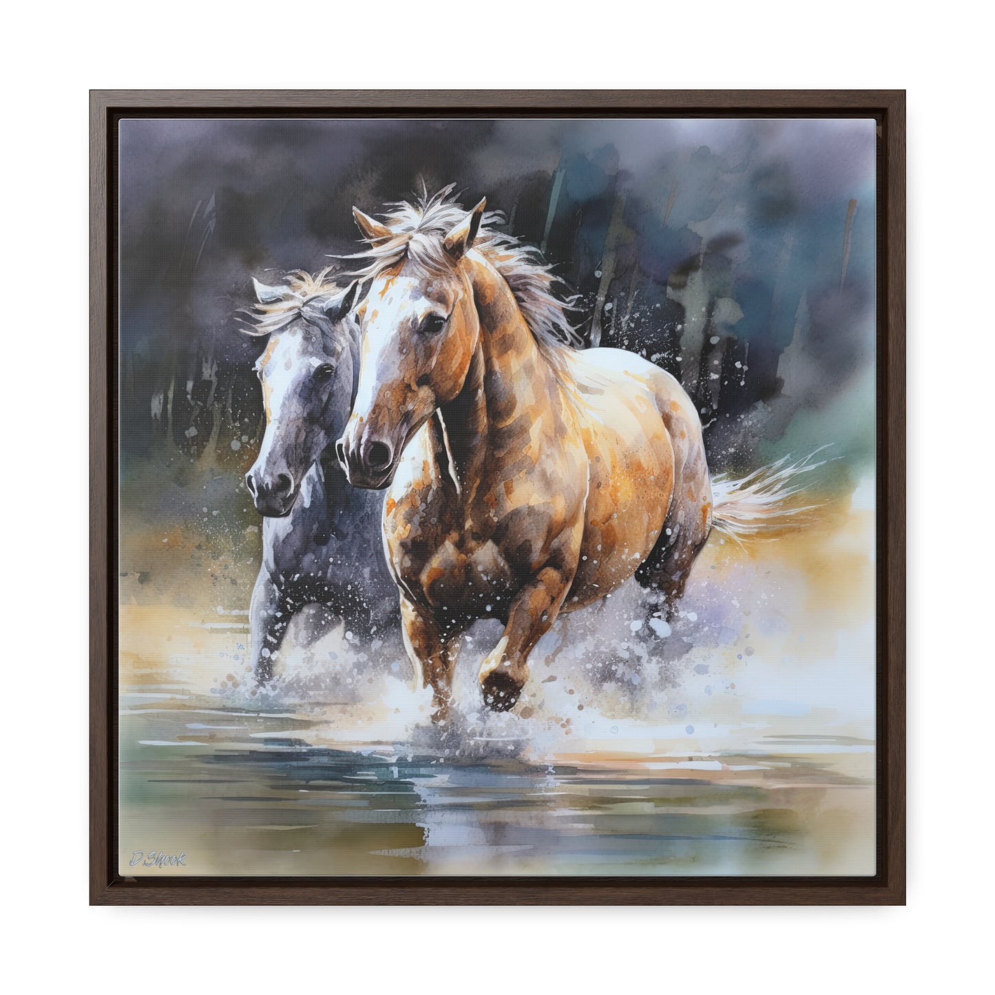 Horse Rescue 18 Gallery Canvas Wraps, Square Frame