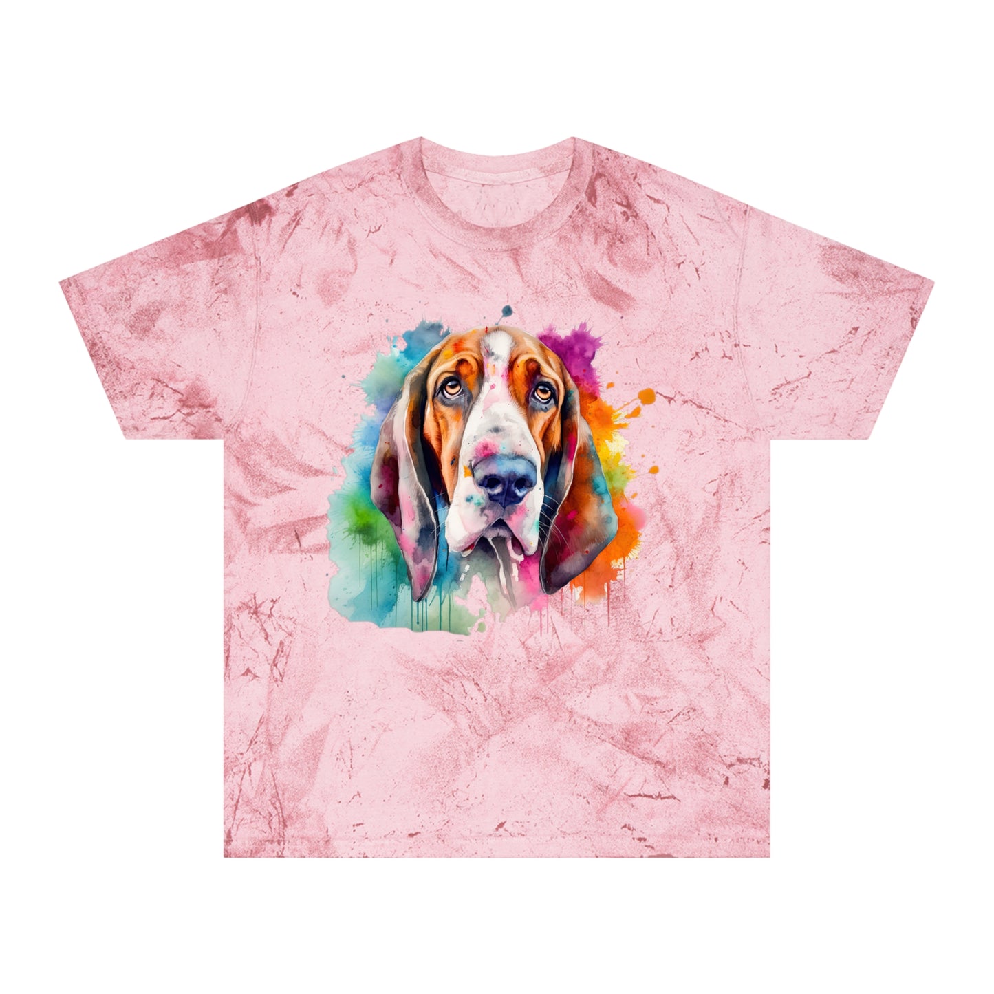 Basset Hound 3 Unisex Color Blast T-Shirt