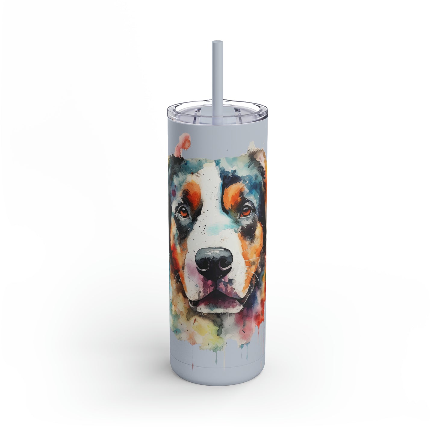 Greater Swiss Mountain Dog 2 Maars Maker Skinny Matte Tumbler, 20oz