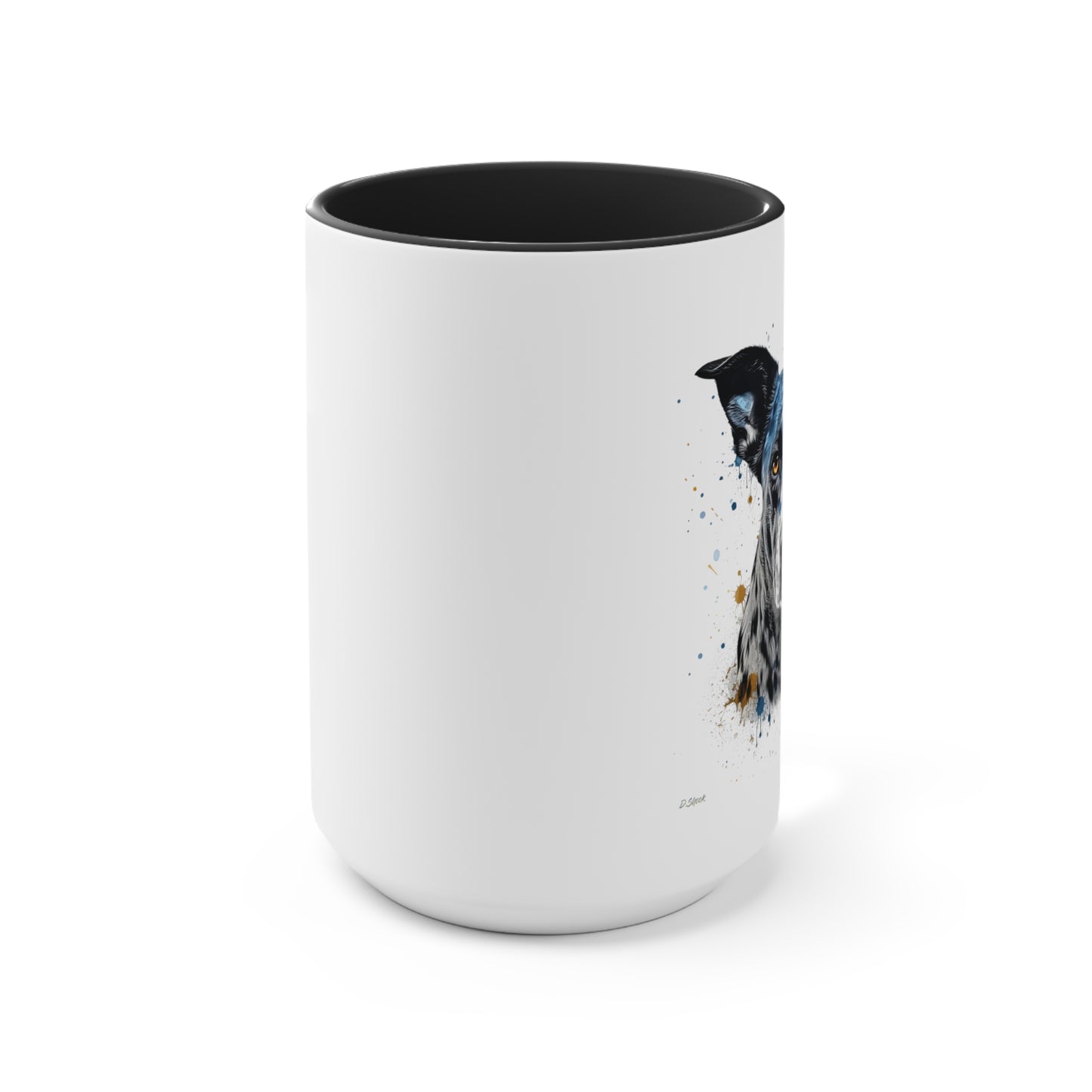 Blue Heeler 4 Accent Mugs