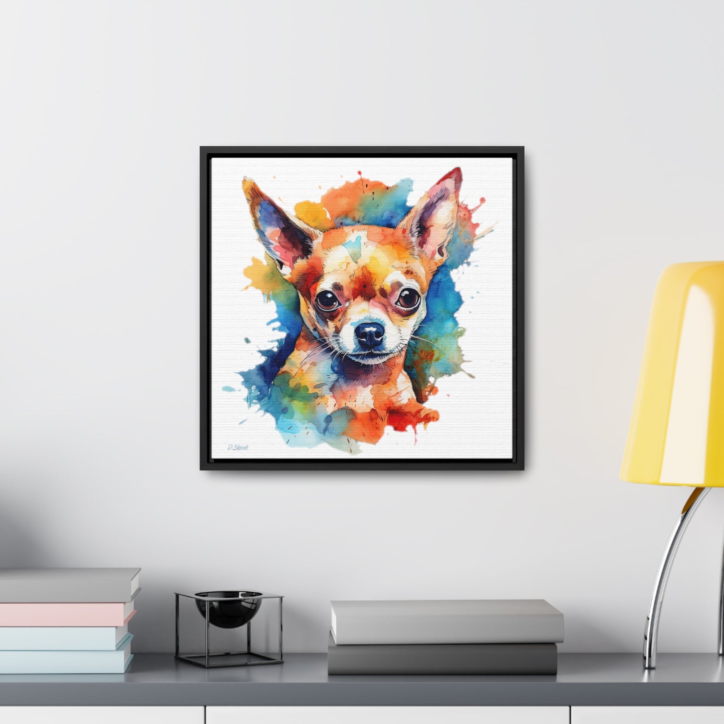 Chihuahua 6 Gallery Canvas Wraps, Square Frame