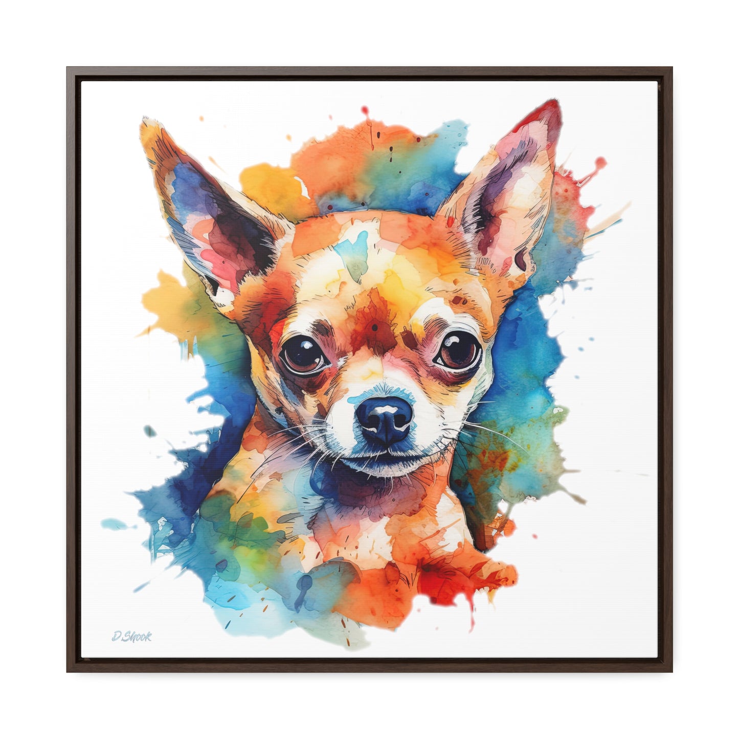 Chihuahua 6 Gallery Canvas Wraps, Square Frame