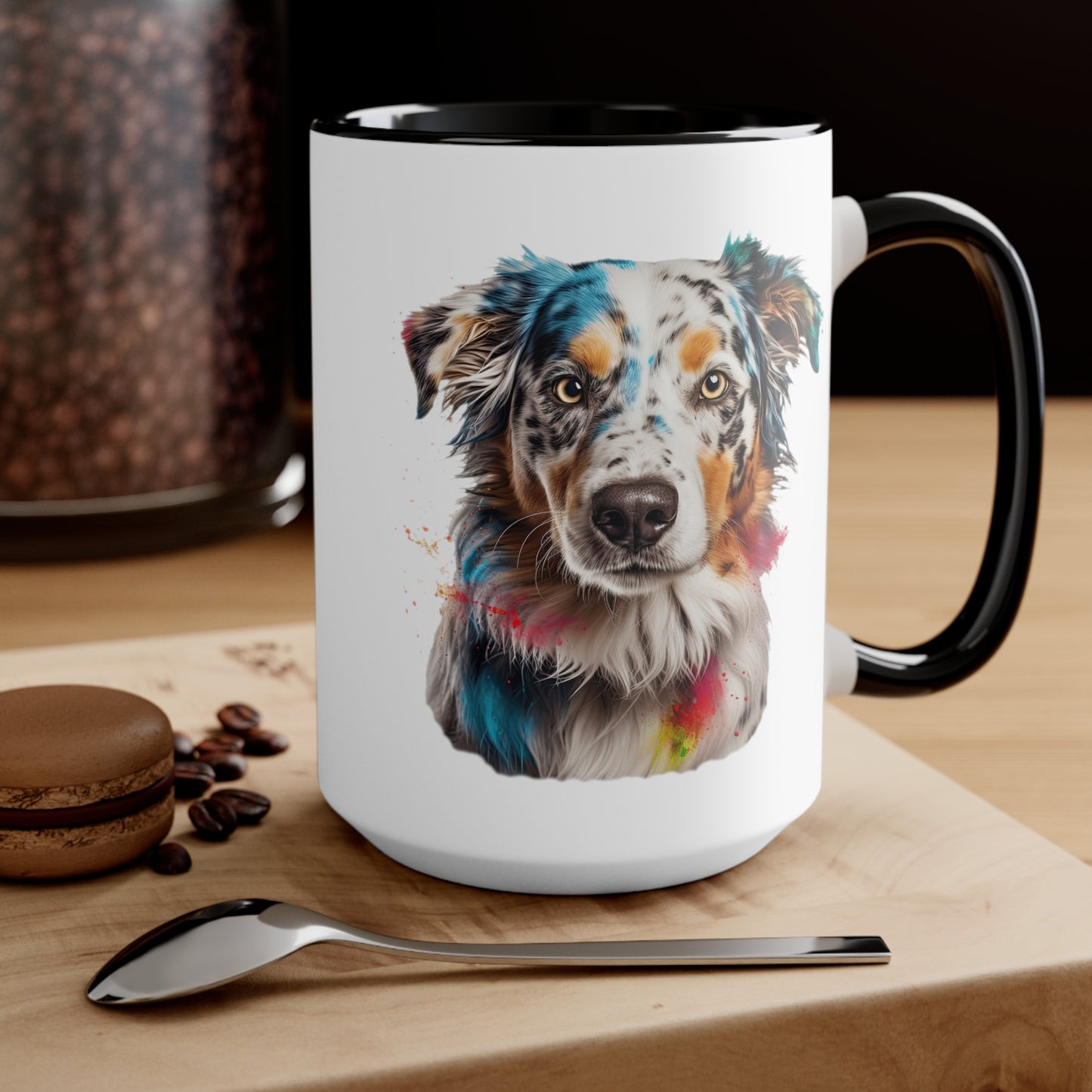 Australian Shepherd 3 Accent Mugs