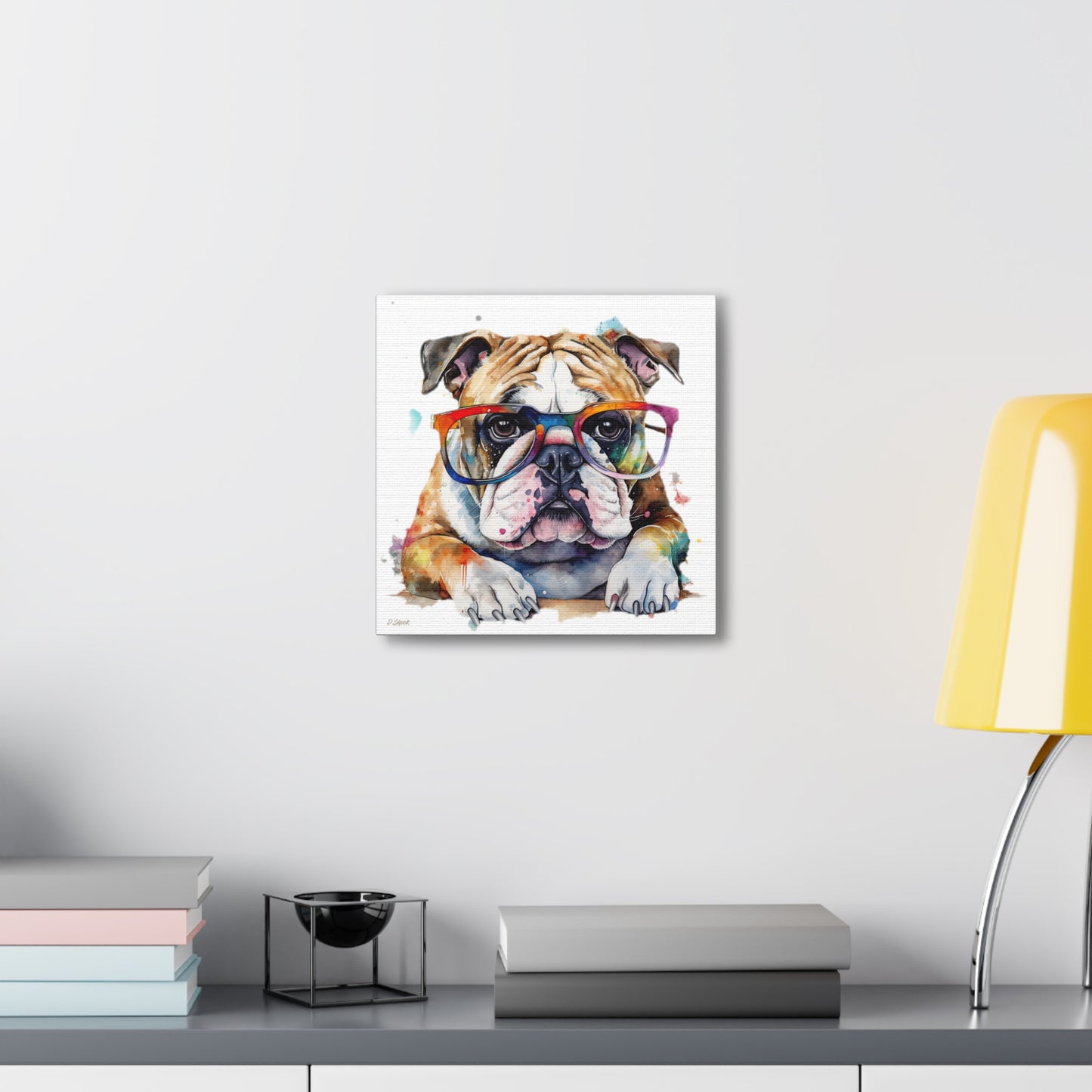 bulldog 5 Canvas Gallery Wraps
