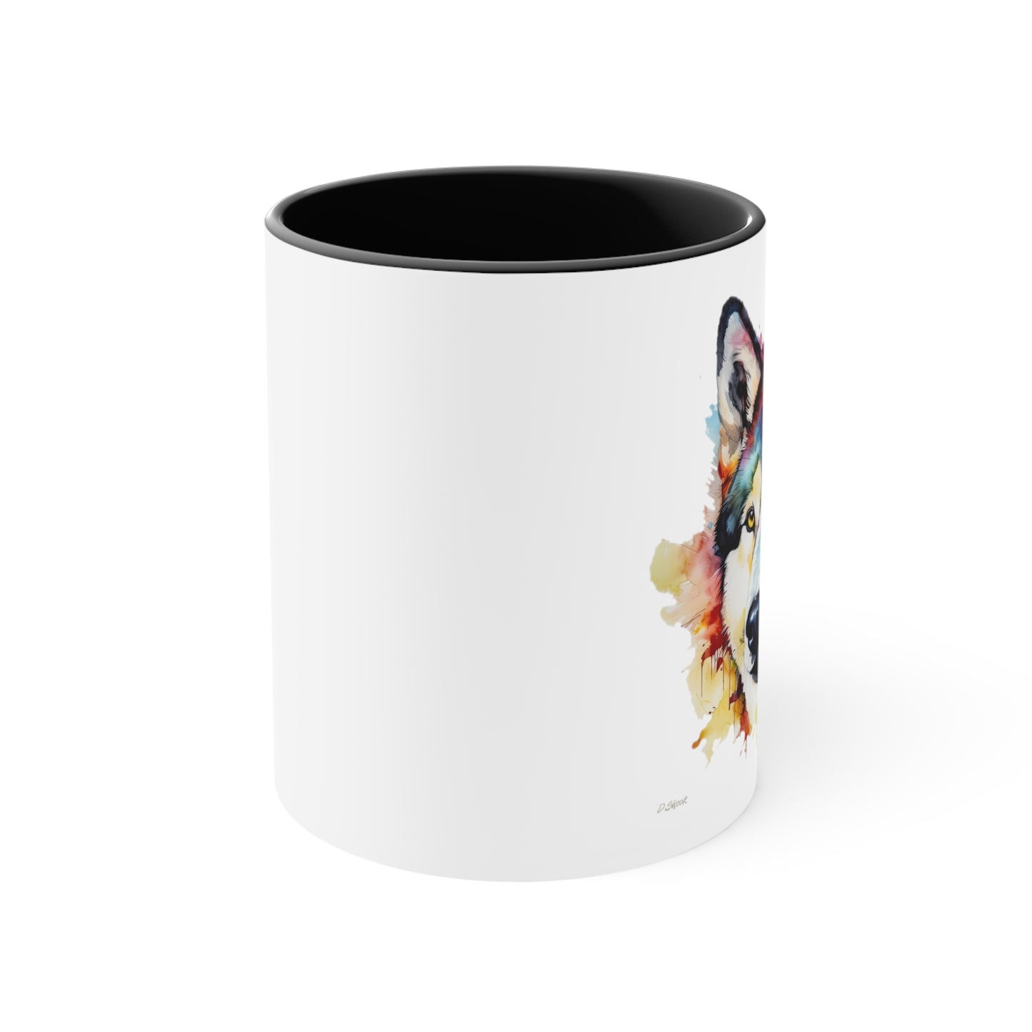 Siberian Husky 3 Accent Mugs