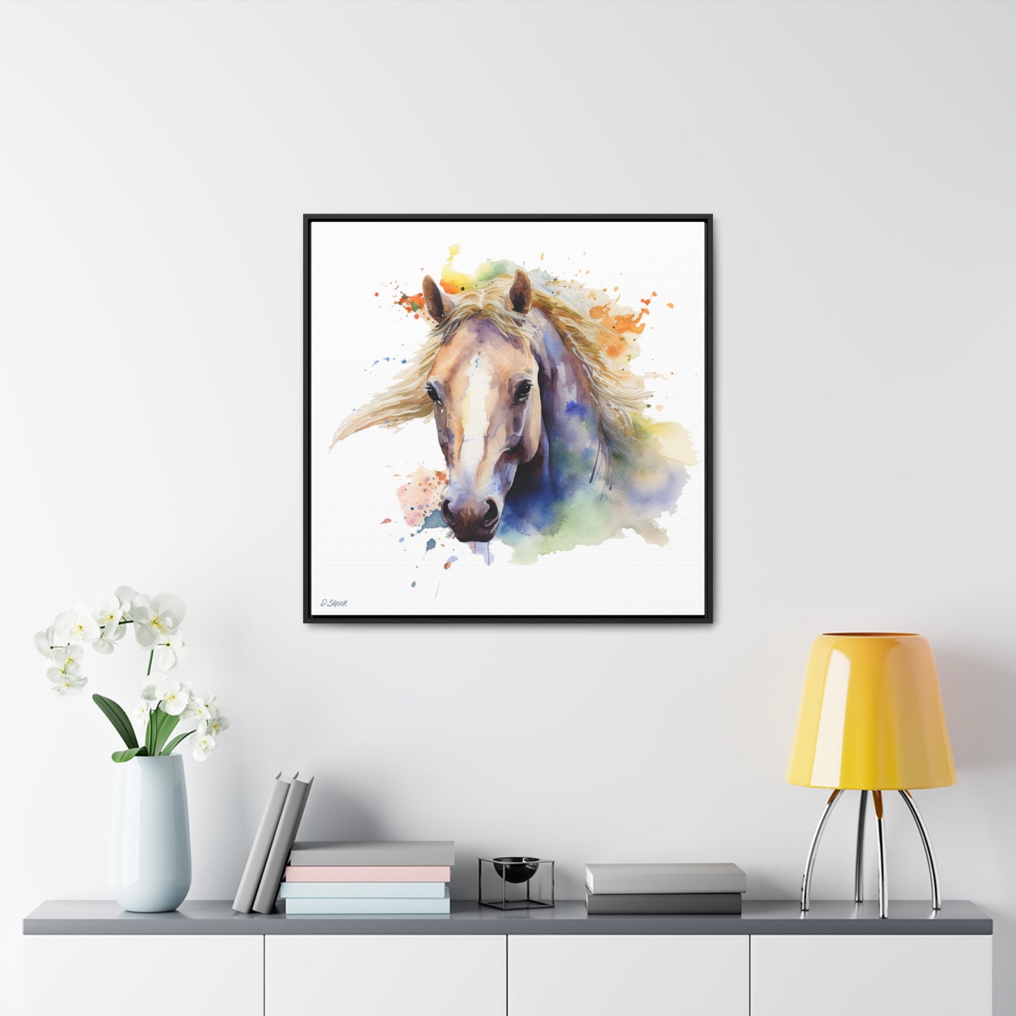 Horse Rescue 19 Gallery Canvas Wraps, Square Frame