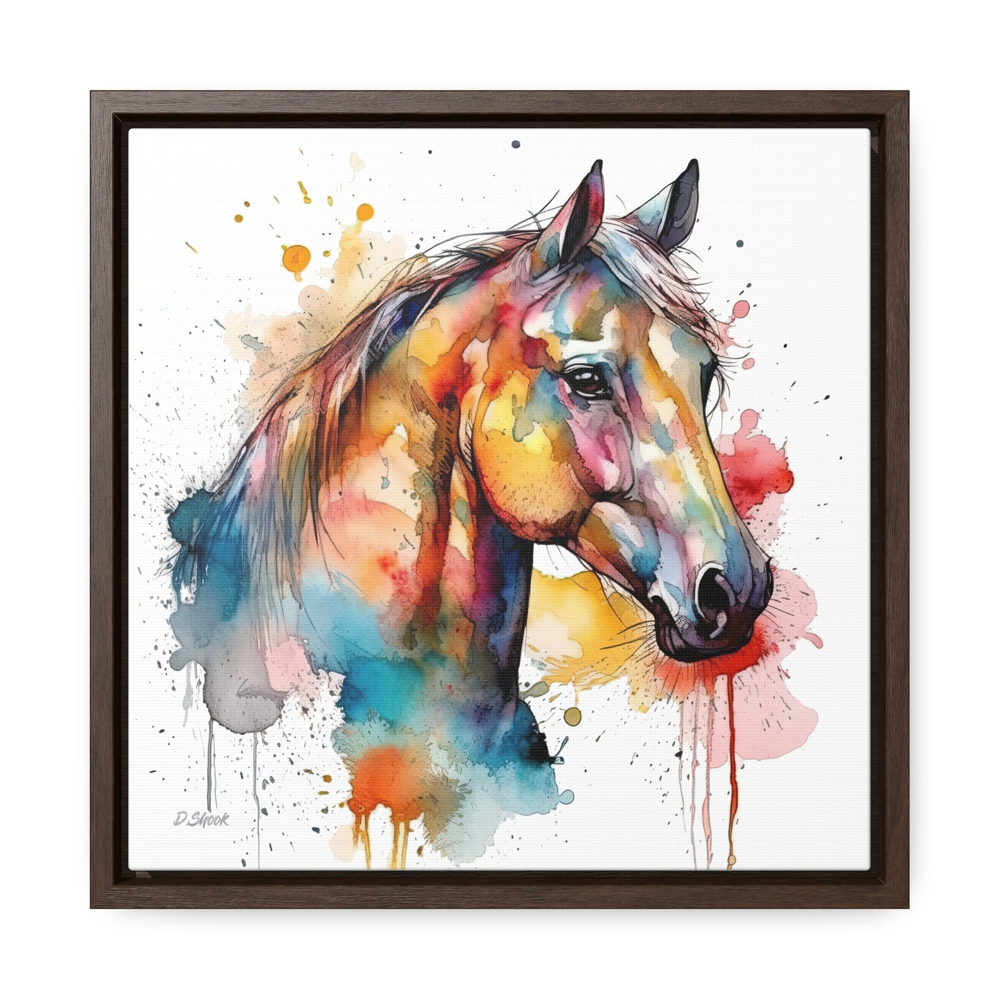 Horse Rescue 2 Gallery Canvas Wraps, Square Frame