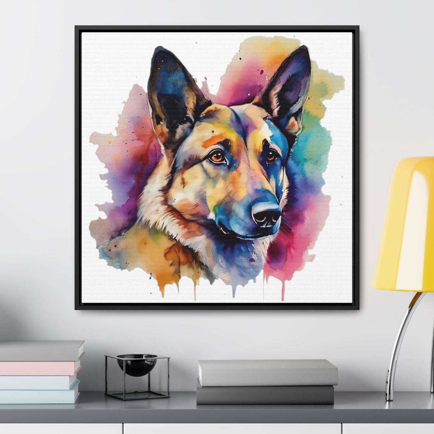 German Sheppard 3B Gallery Canvas Wraps, Square Frame