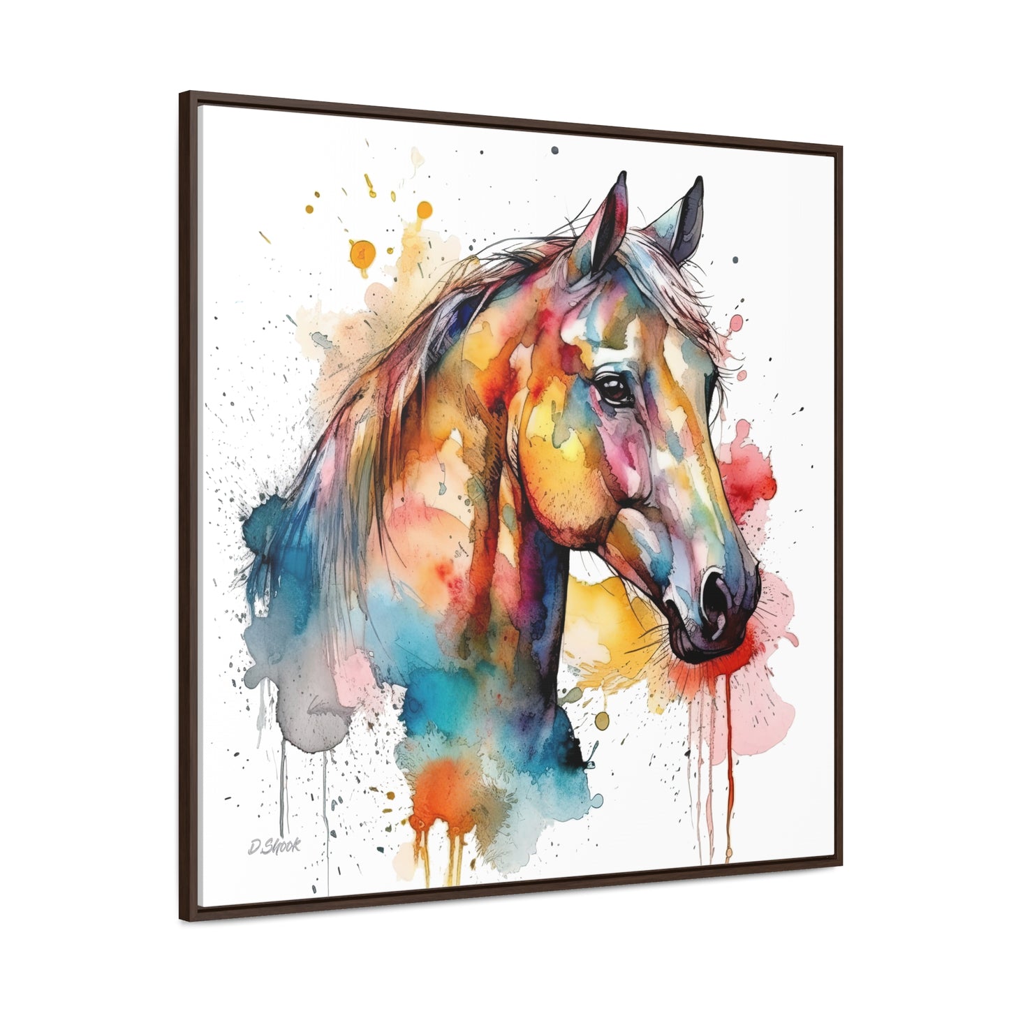 Horse Rescue 2 Gallery Canvas Wraps, Square Frame
