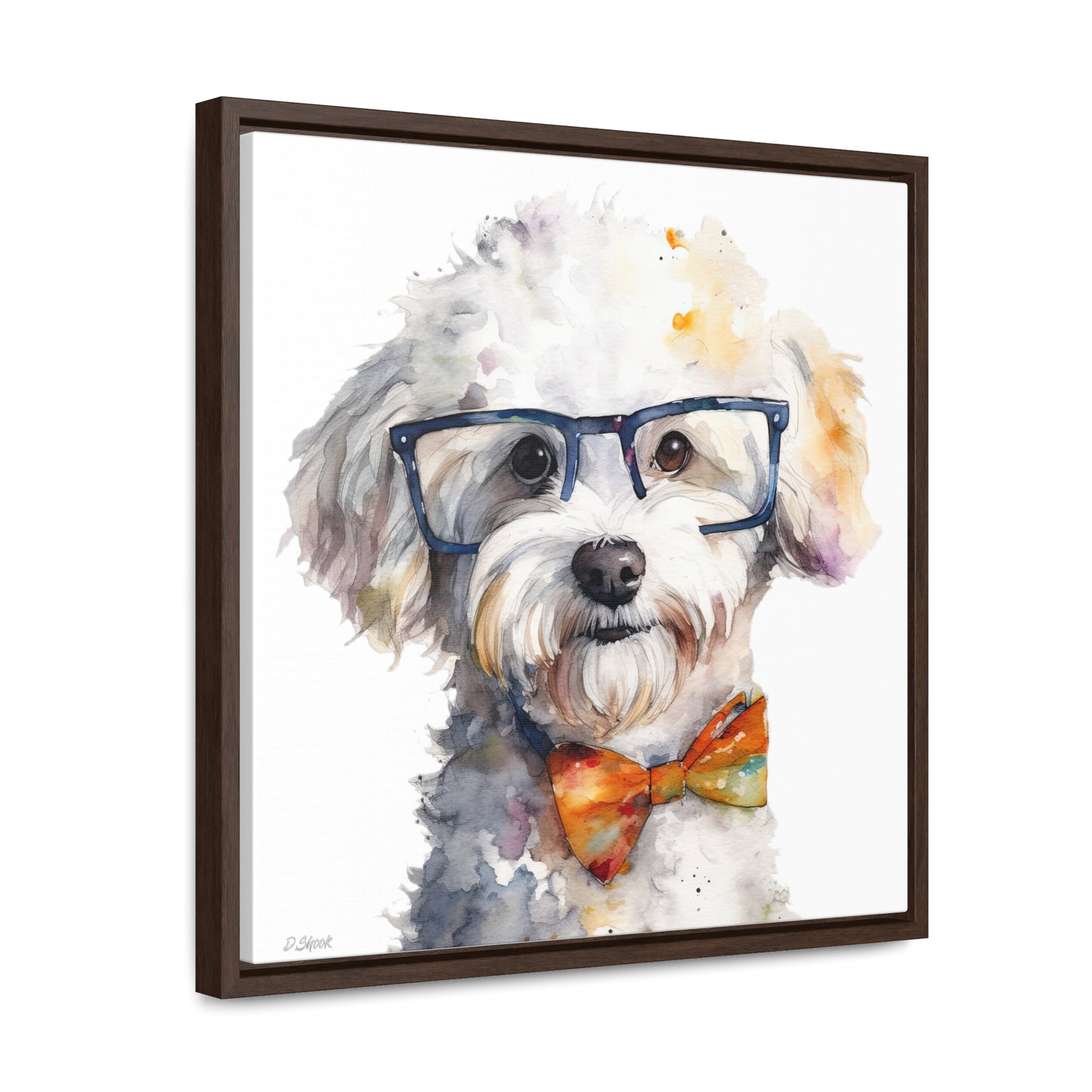 Bichon Frise 4 Gallery Canvas Wraps, Square Frame