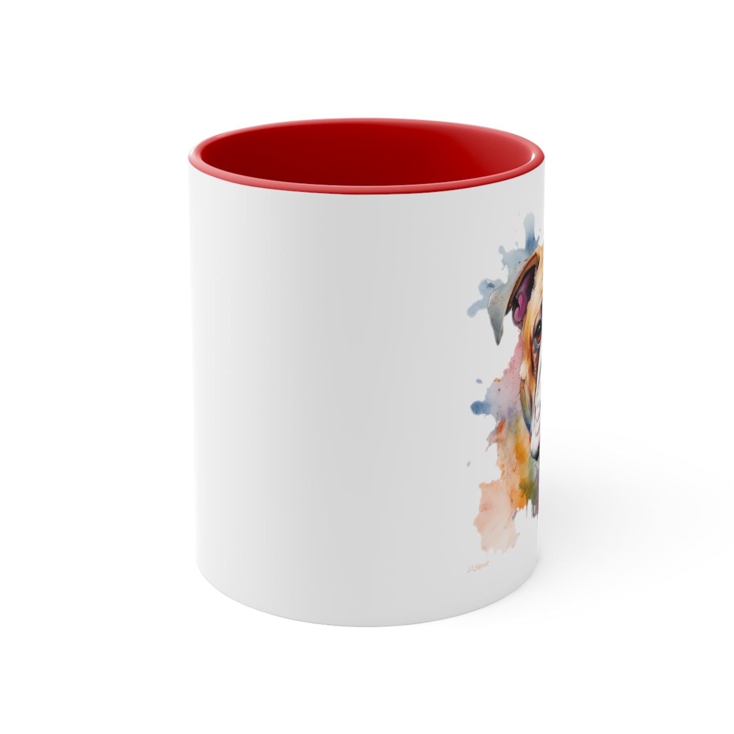 Bulldog 1 Accent Mugs