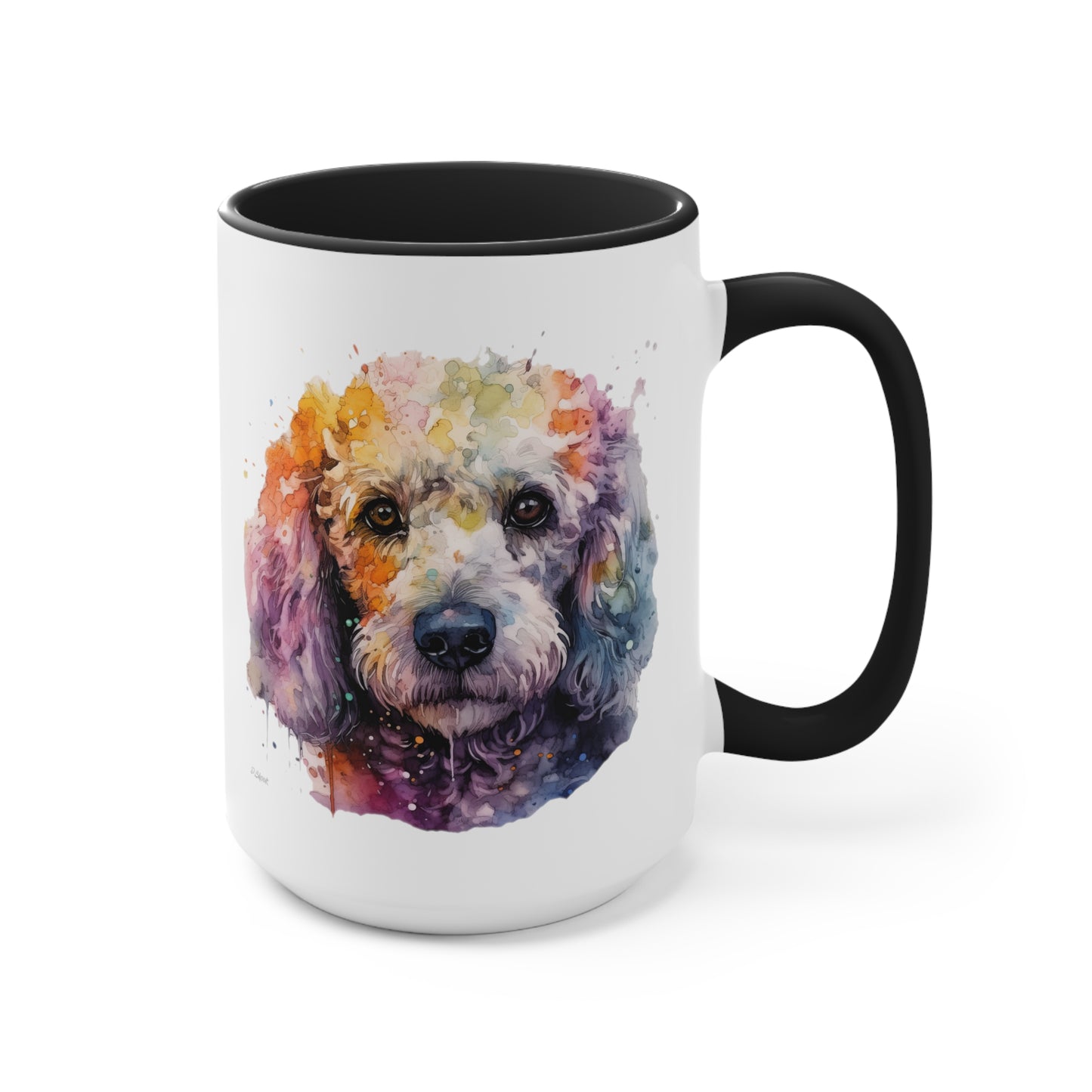 Poodle 1 Accent Mugs