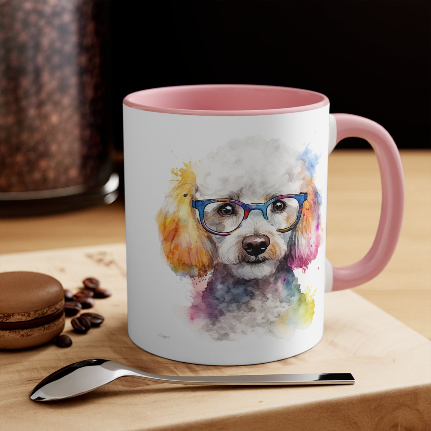 Poodle 10 Accent Mugs