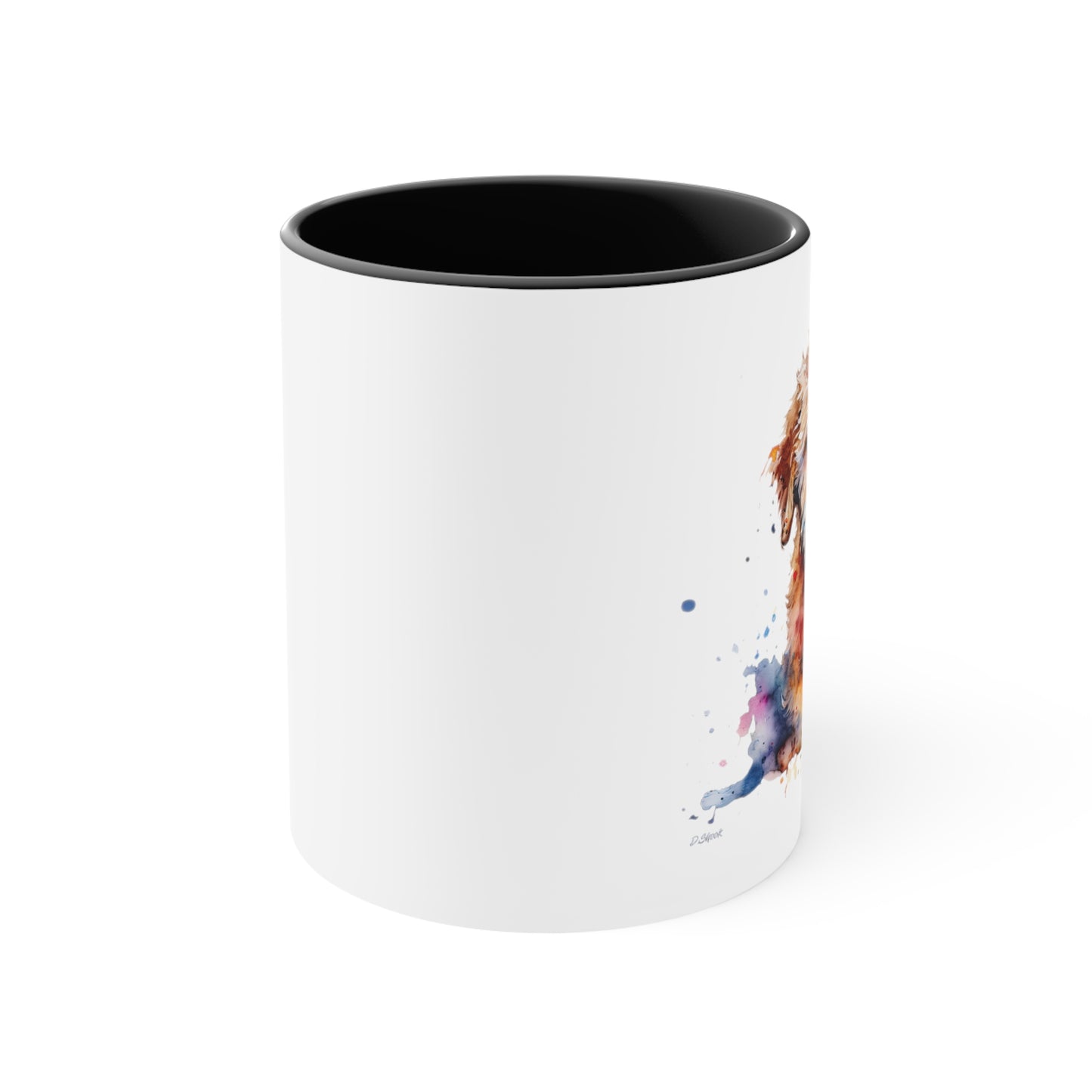Mini Golden Doodle 1 Accent Mugs