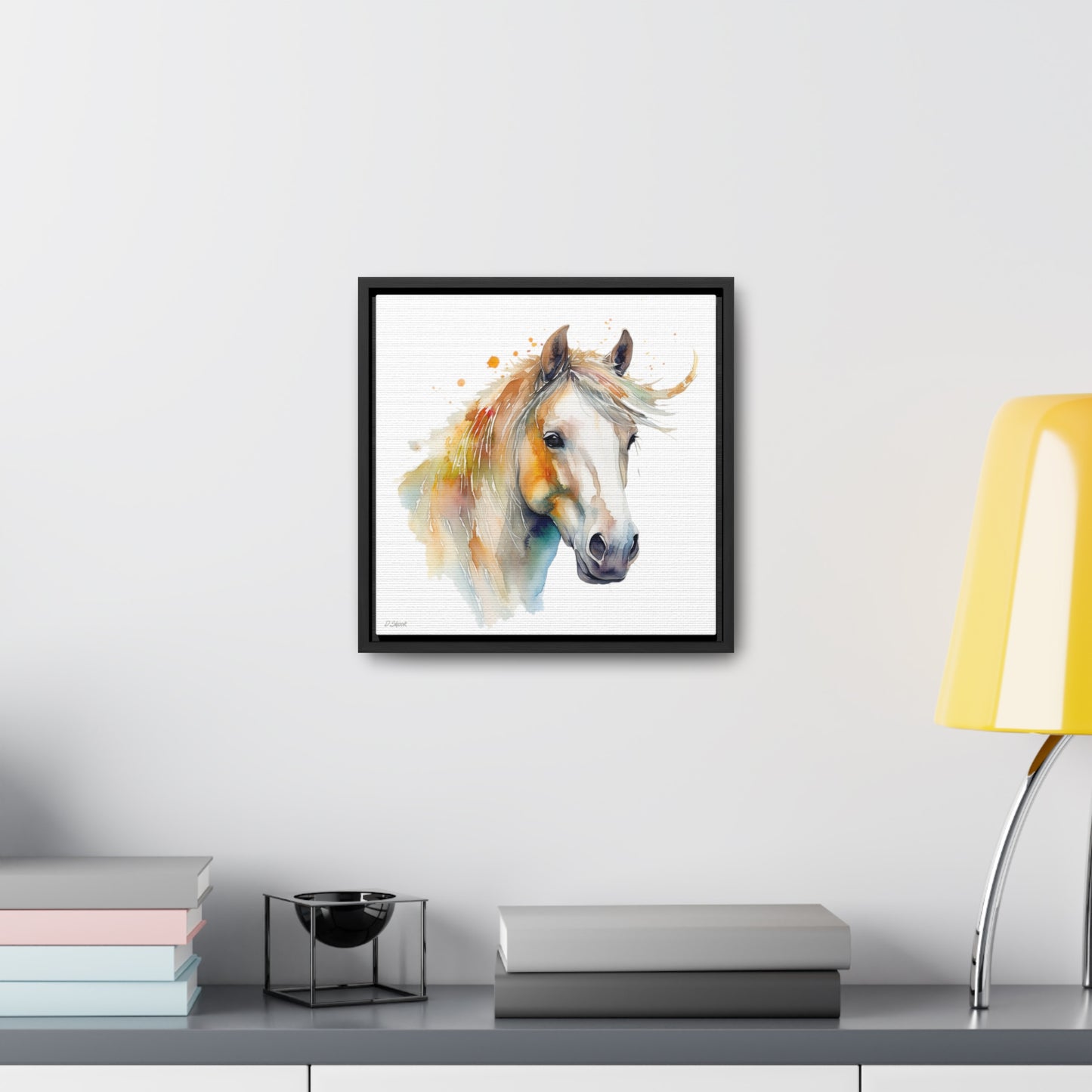 Horse Rescue 21 Gallery Canvas Wraps, Square Frame