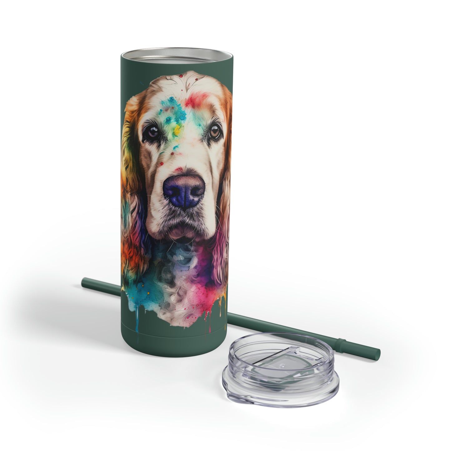 English Cocker Spaniel 2 Maars Maker Skinny Matte Tumbler, 20oz