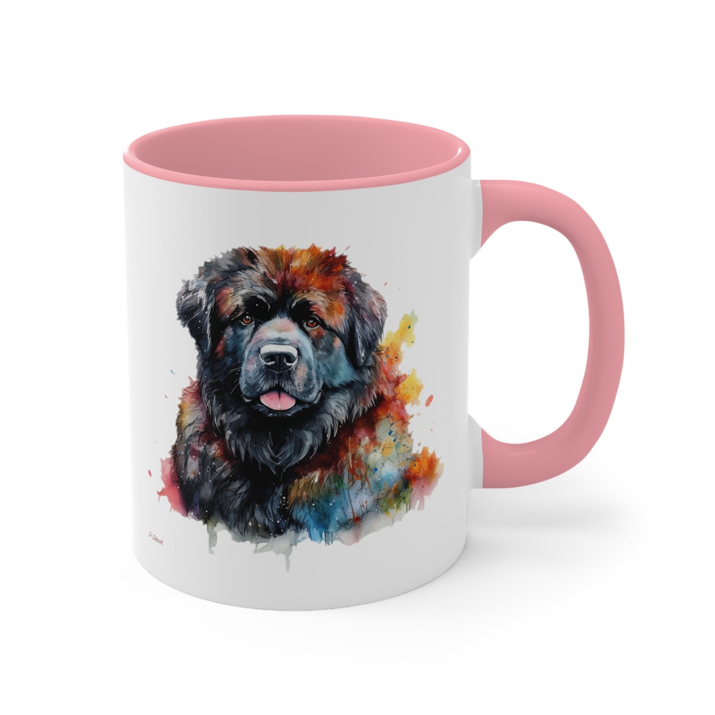 Newfoundland Dog 1 Accent Mugs