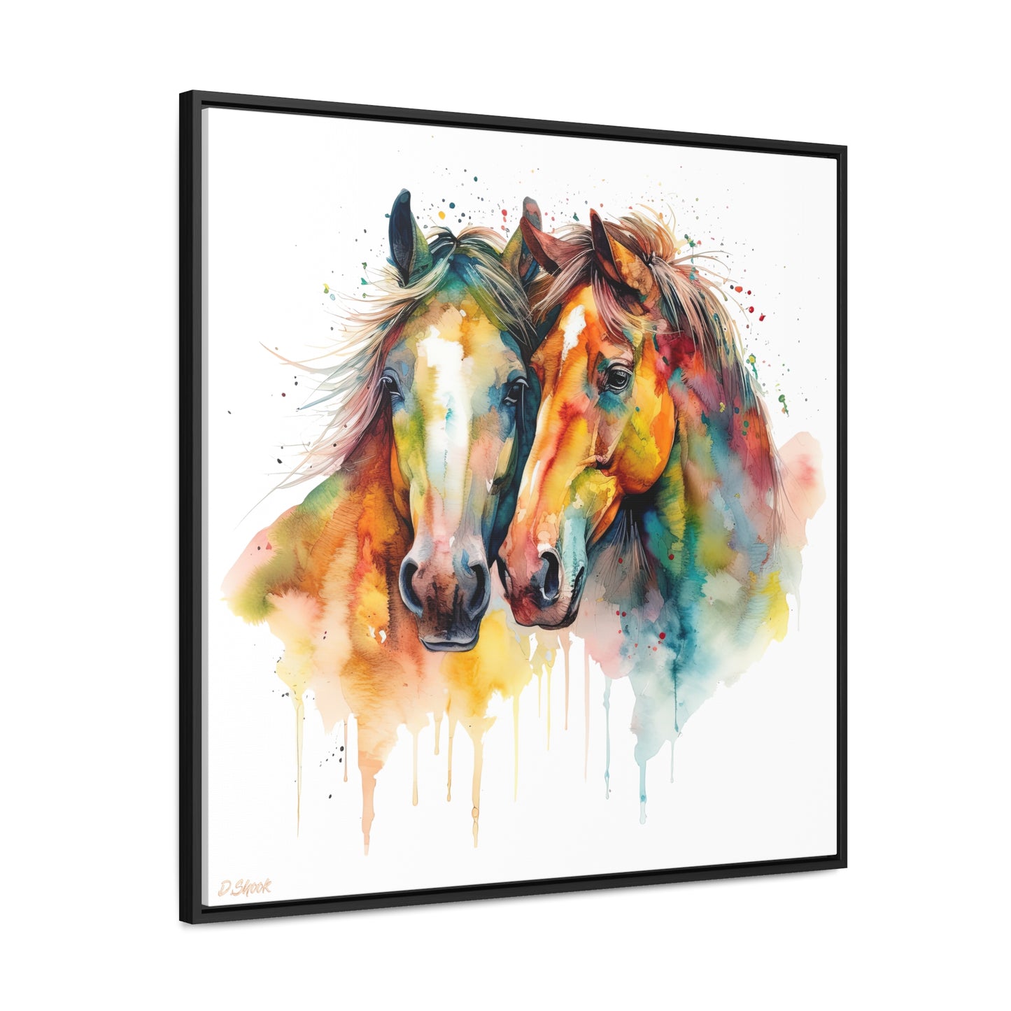 Horse Rescue 6 Gallery Canvas Wraps, Square Frame