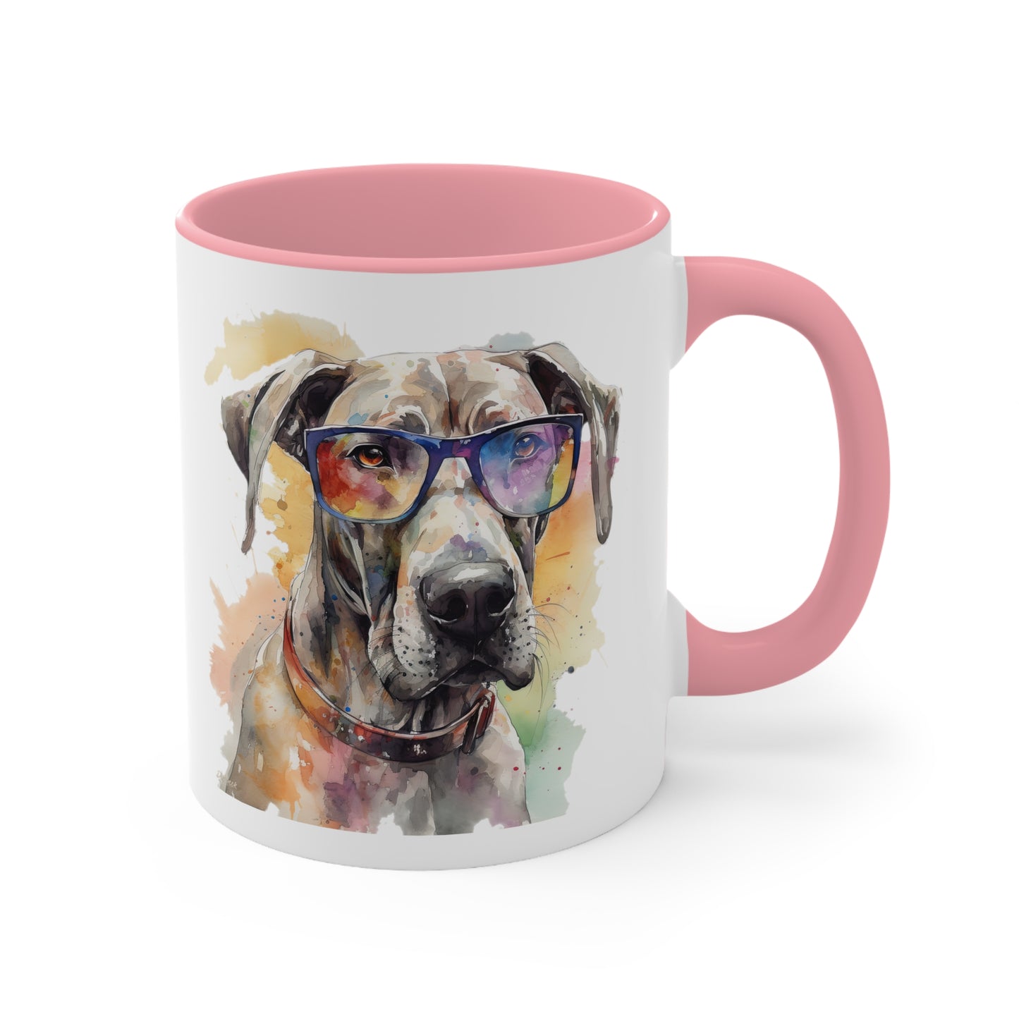 Great Dane 4 Accent Mugs