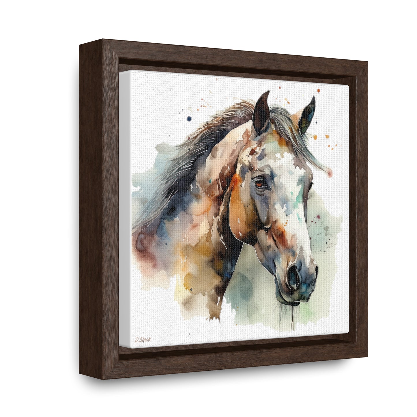 Horse Rescue 22 Gallery Canvas Wraps, Square Frame