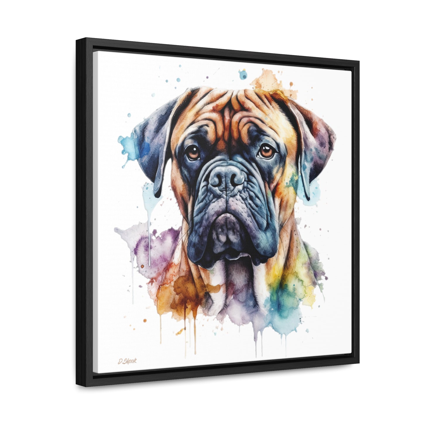 Bullmastiff 1 Gallery Canvas Wraps, Square Frame