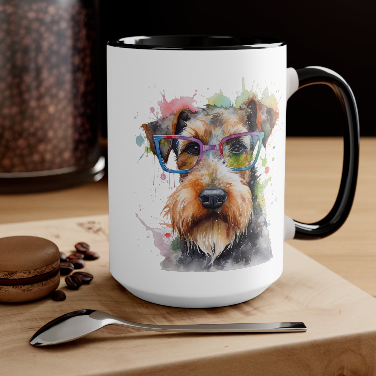 Airedale Terrier 6 Accent Mugs