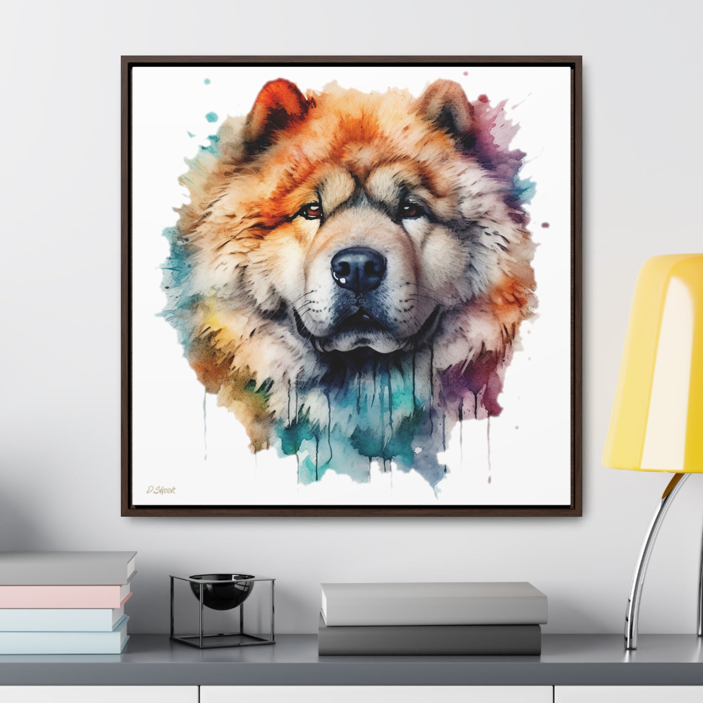 Chow Chow 3 Gallery Canvas Wraps, Square Frame