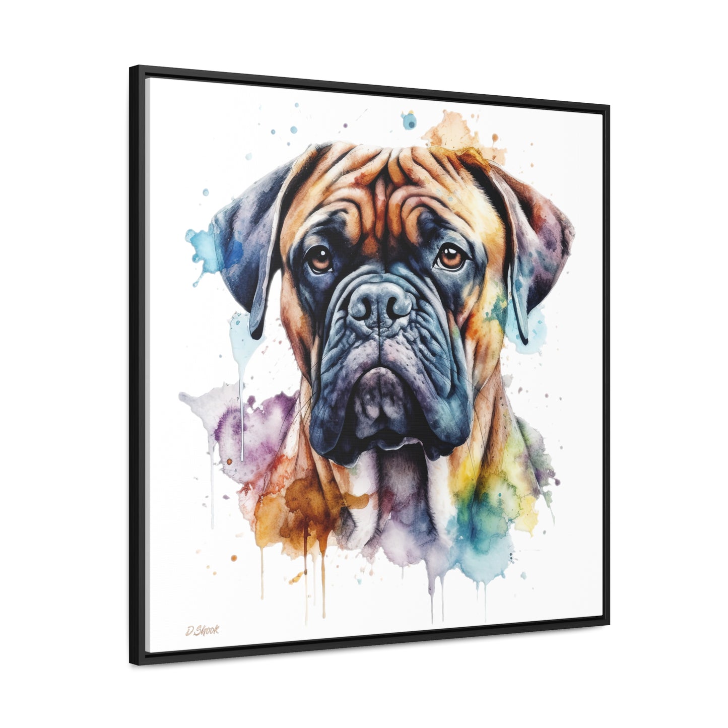 Bullmastiff 1 Gallery Canvas Wraps, Square Frame
