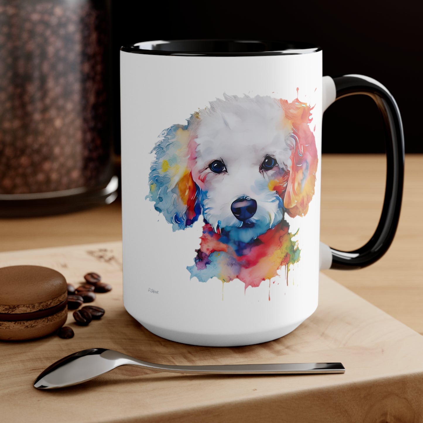Poodle 8 Accent Mugs