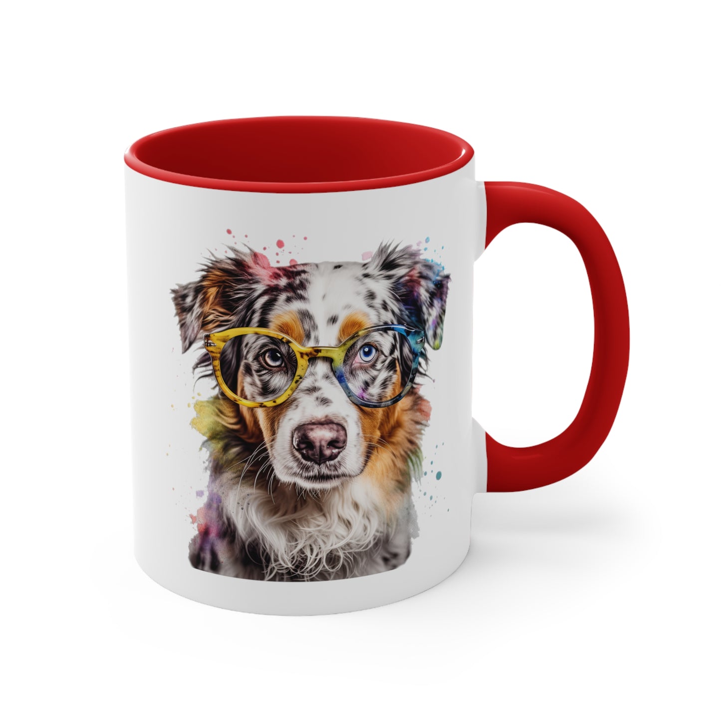 Australian Shepherd 4 Accent Mugs