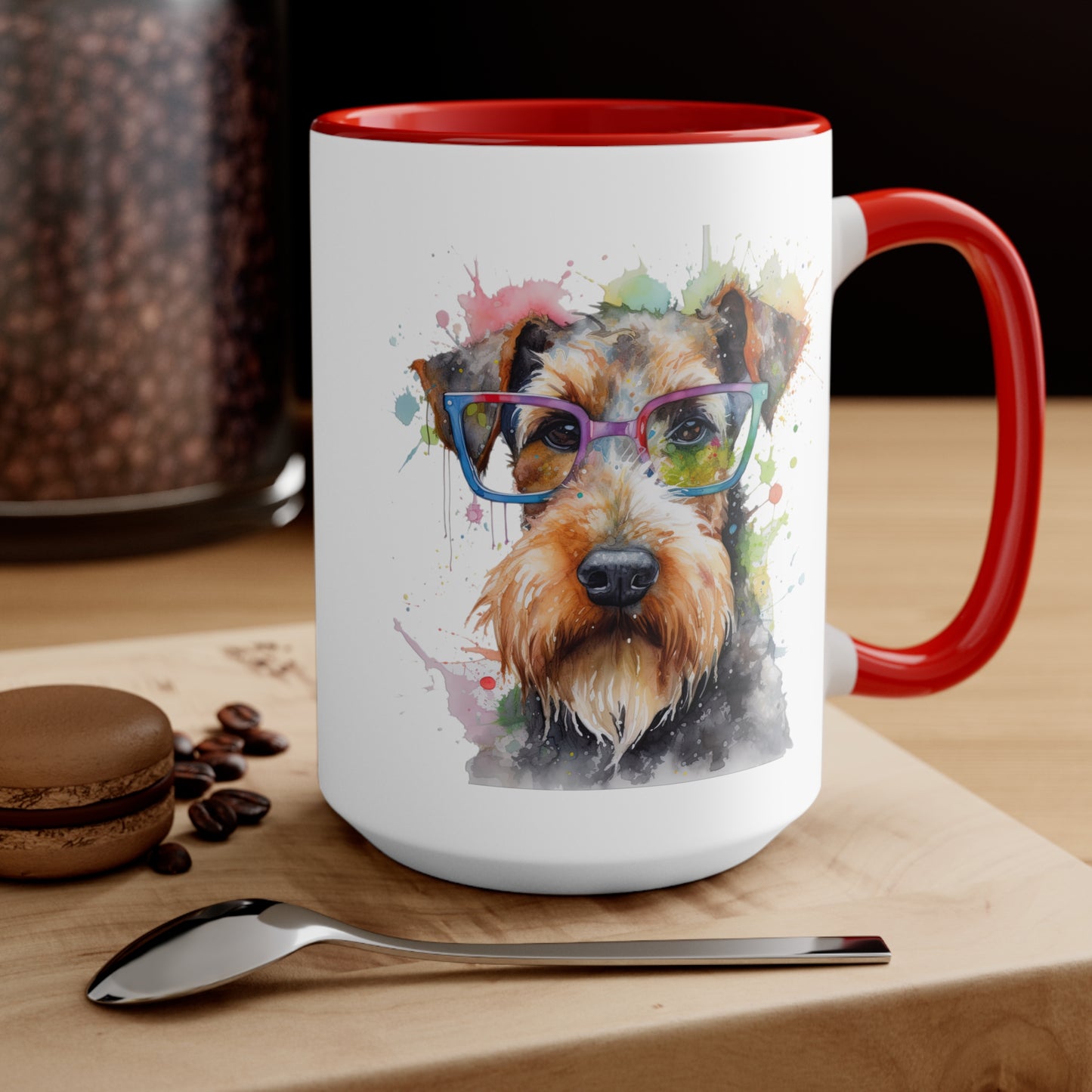 Airedale Terrier 6 Accent Mugs