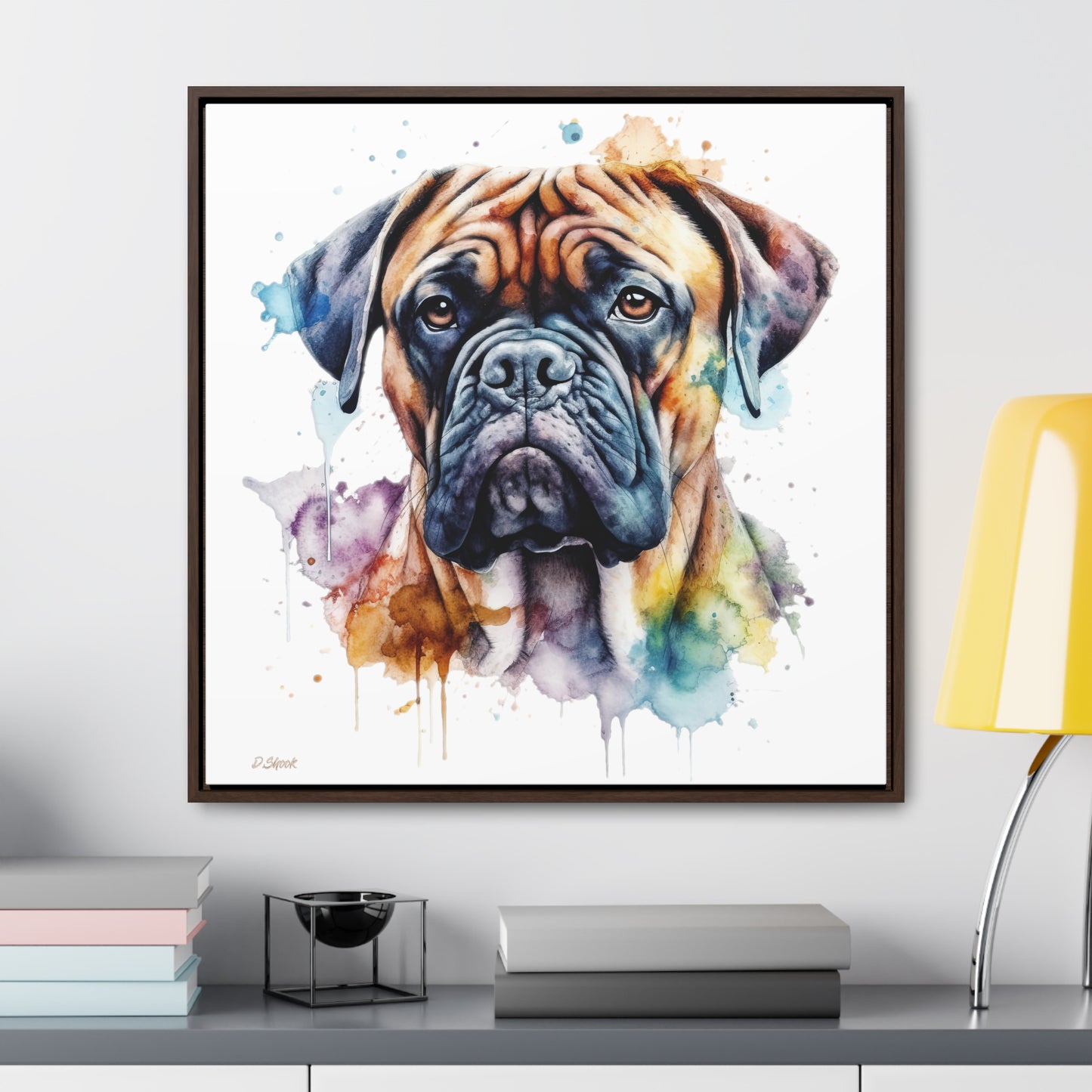 Bullmastiff 1 Gallery Canvas Wraps, Square Frame