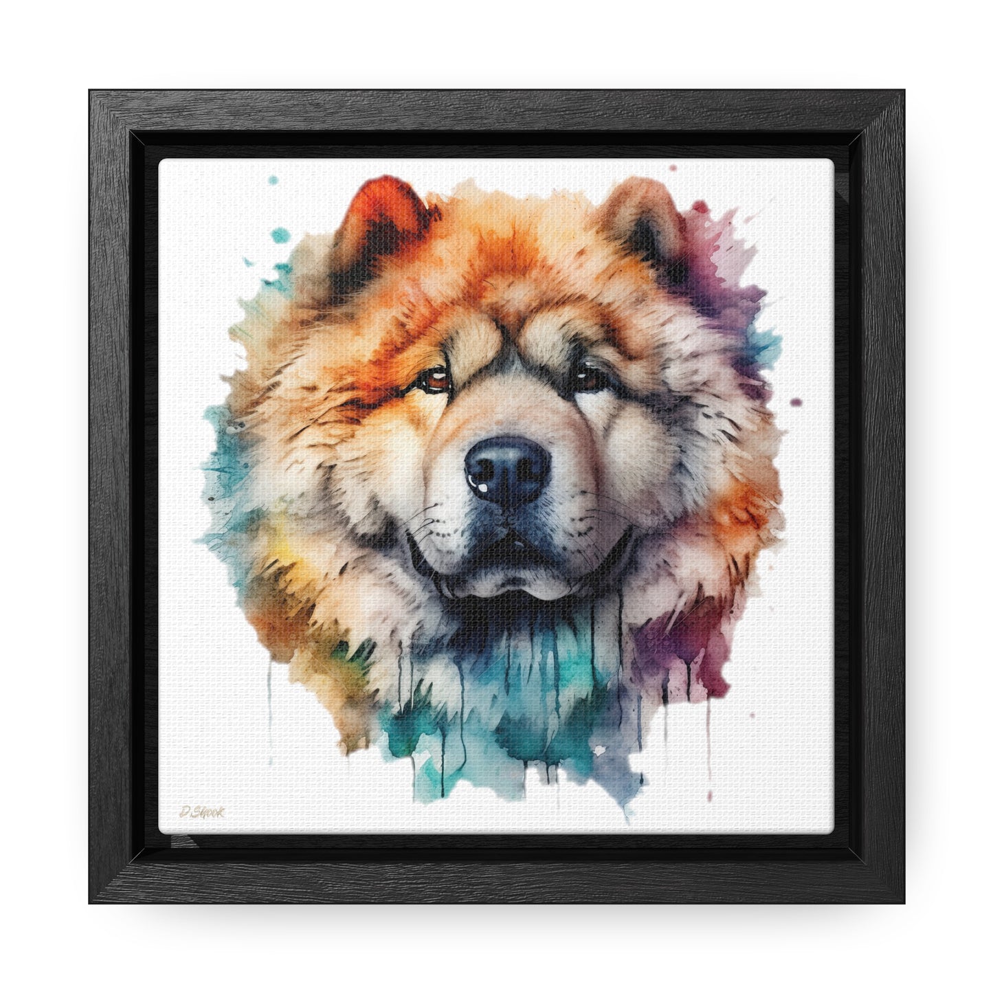 Chow Chow 3 Gallery Canvas Wraps, Square Frame
