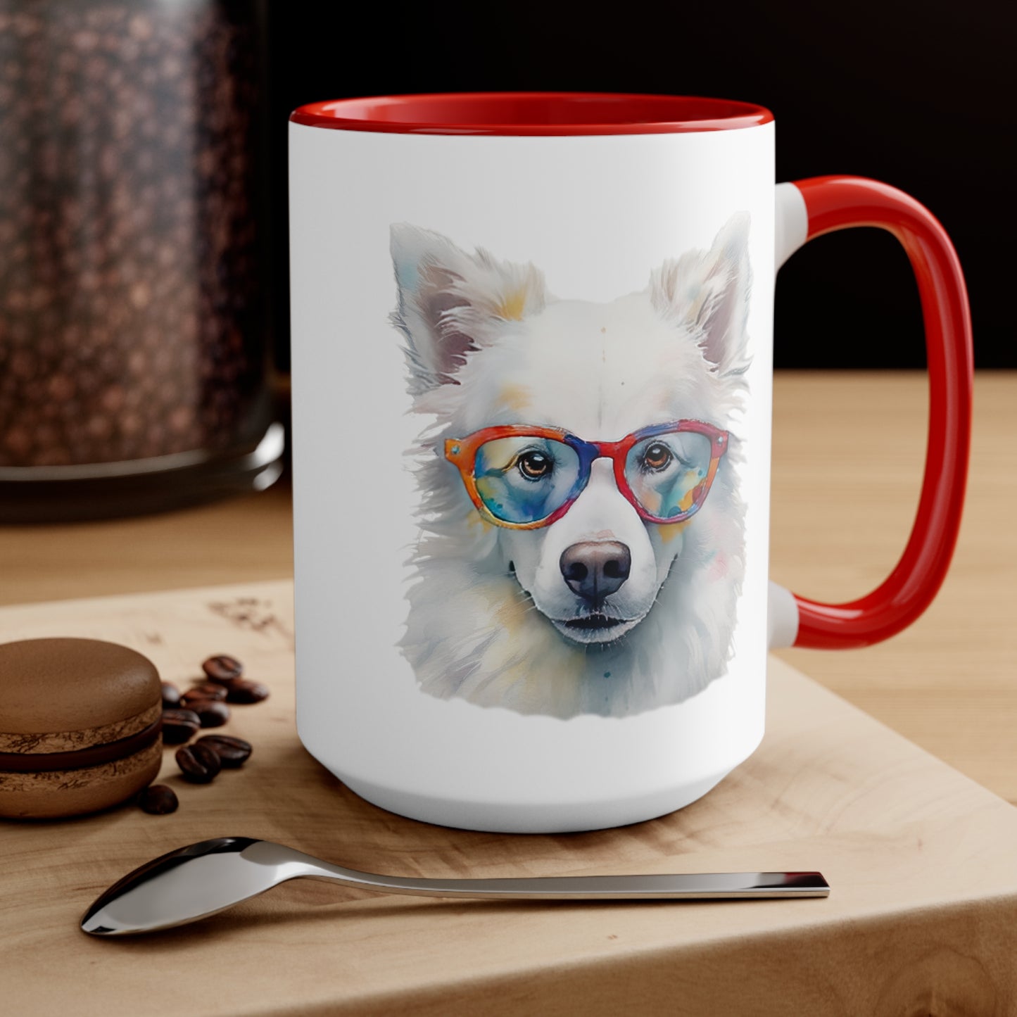 American Eskimo Dog 5 Accent Mugs