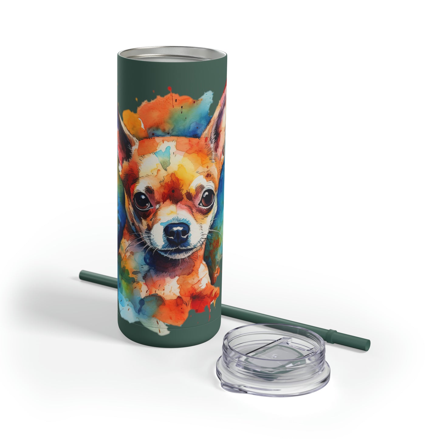 Chihuahua 6 Maars Maker Skinny Matte Tumbler, 20oz