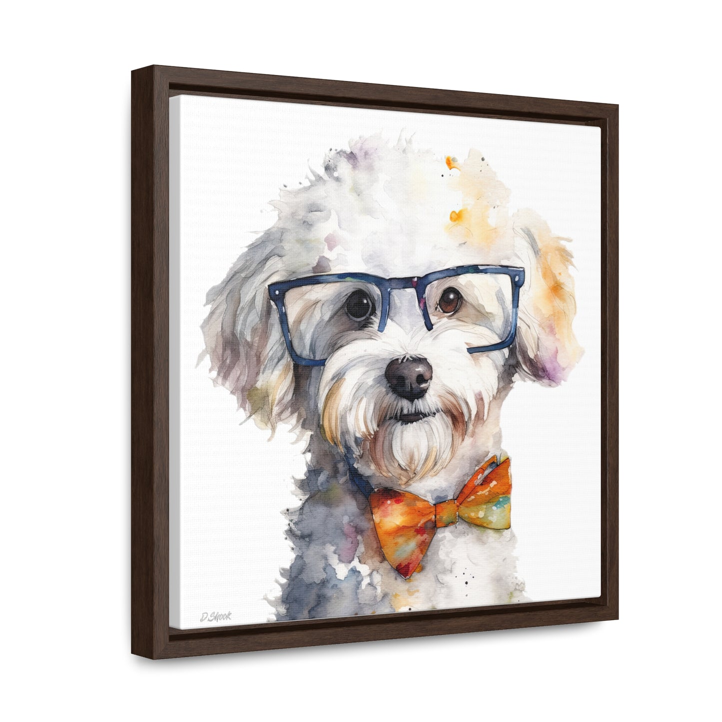 Bichon Frise 4 Gallery Canvas Wraps, Square Frame