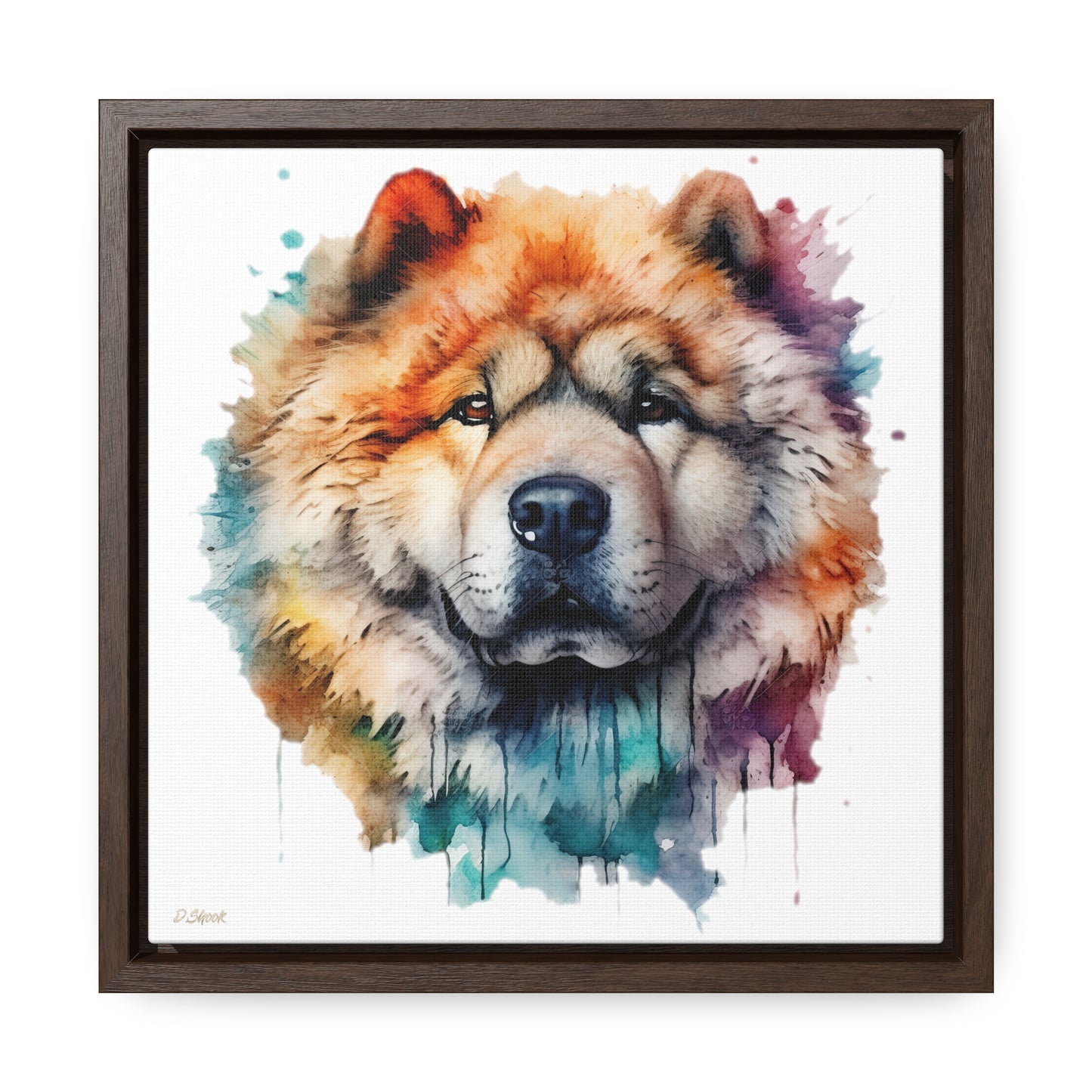 Chow Chow 3 Gallery Canvas Wraps, Square Frame