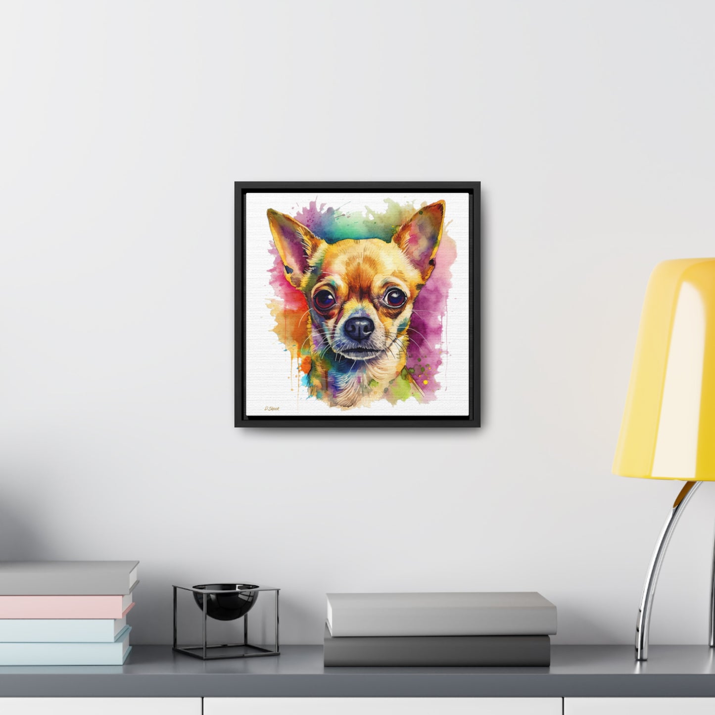 Chihuahua 7 Gallery Canvas Wraps, Square Frame