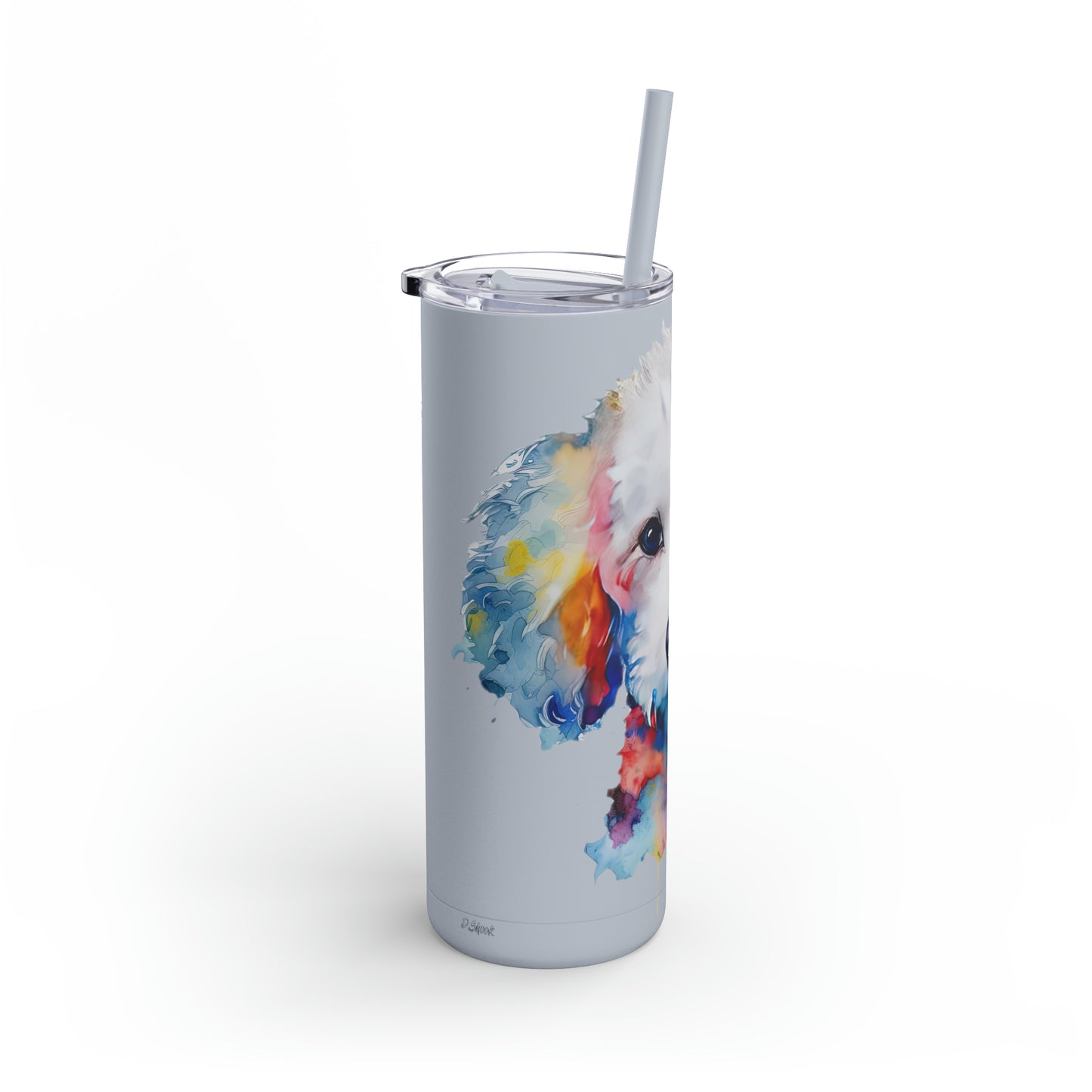 Poodle 8 Maars Maker Skinny Matte Tumbler, 20oz